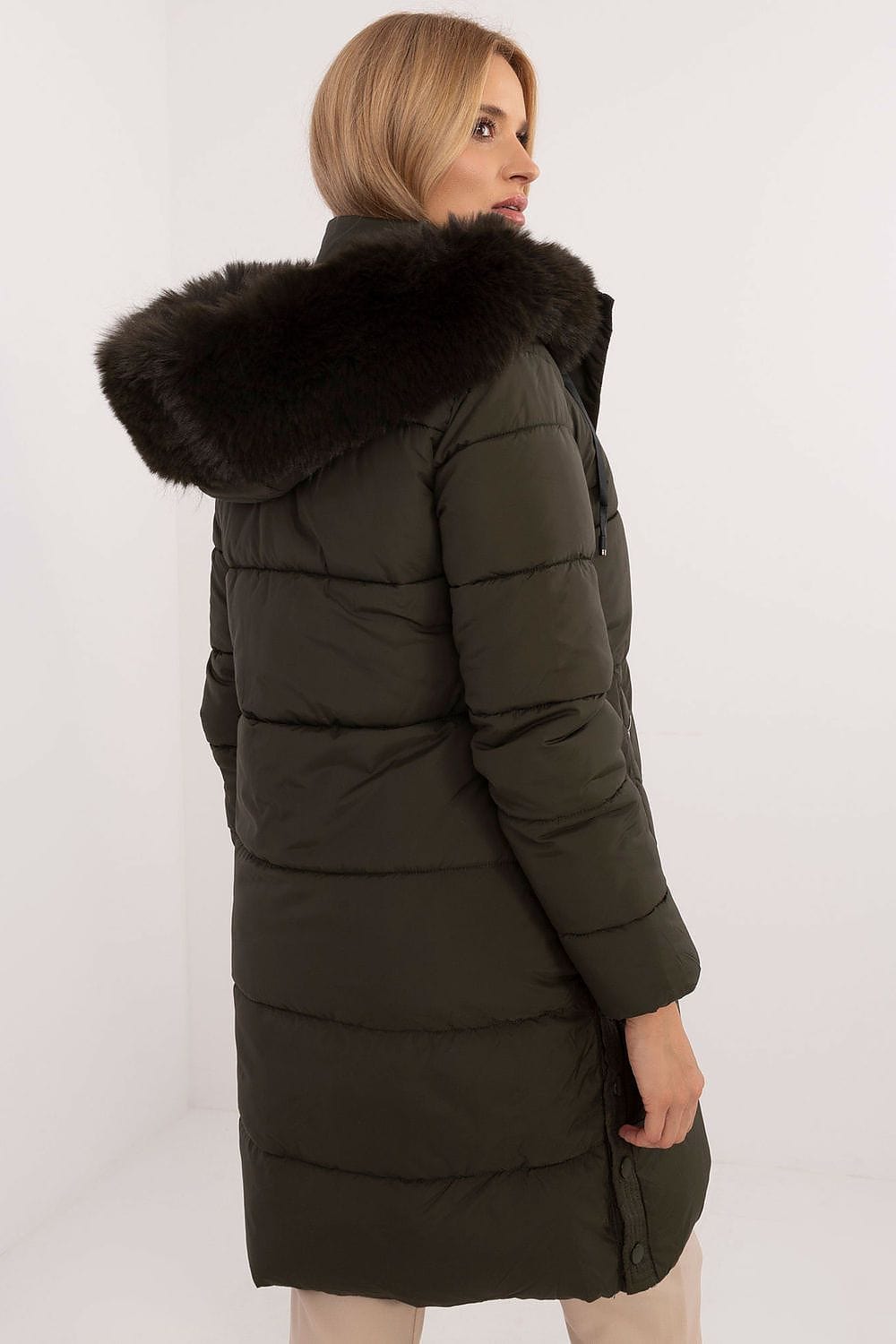 Women’s Long Quilted Winter Hooded Jacket - ShalayeFashion