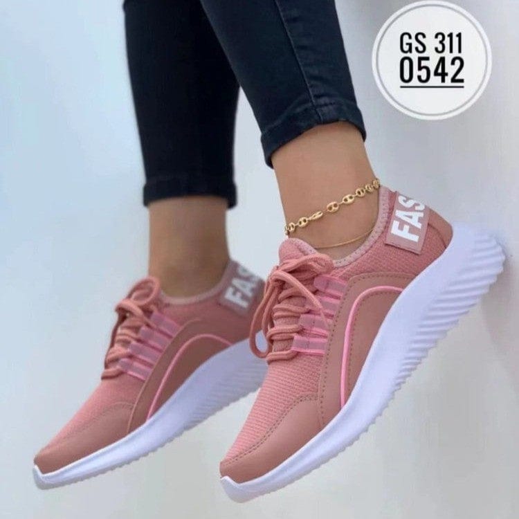 Women’s Mesh Lace - Up Running Shoes - ShalayeFashion
