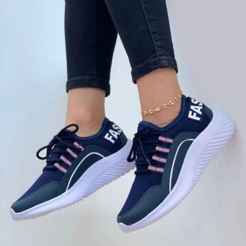 Women’s Mesh Lace - Up Running Shoes - ShalayeFashion