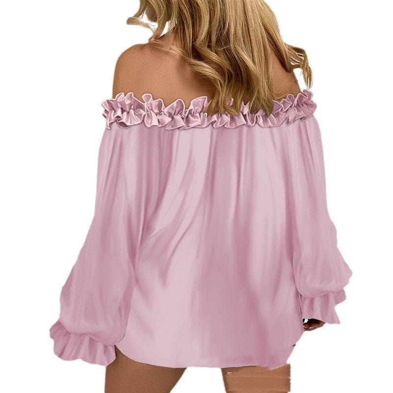 Women’s Off - Shoulder Long Sleeve Top - ShalayeFashion
