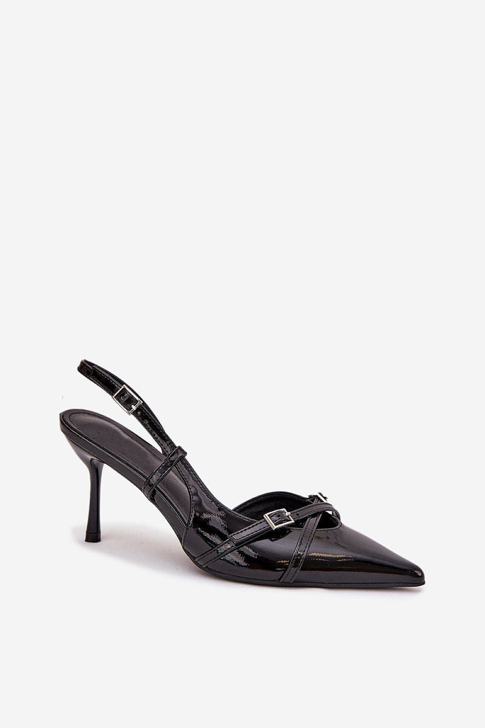 Women's Open Heel Pumps Interlacing Strap - ShalayeFashion
