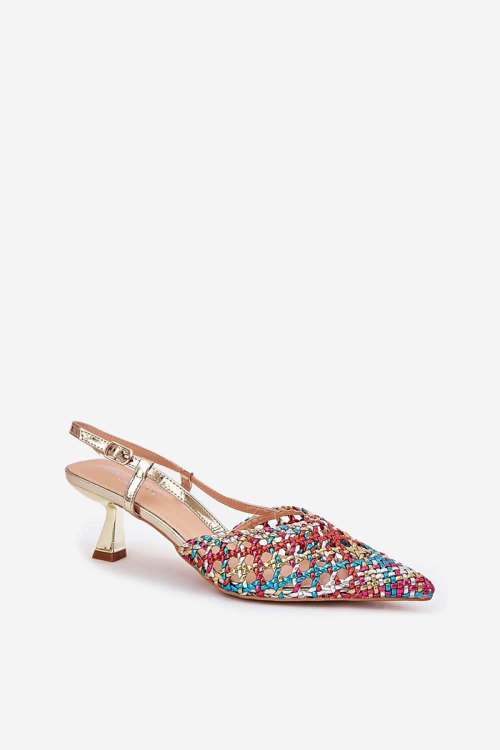 Women's Open Toe High Heels Buckle Strap - ShalayeFashion
