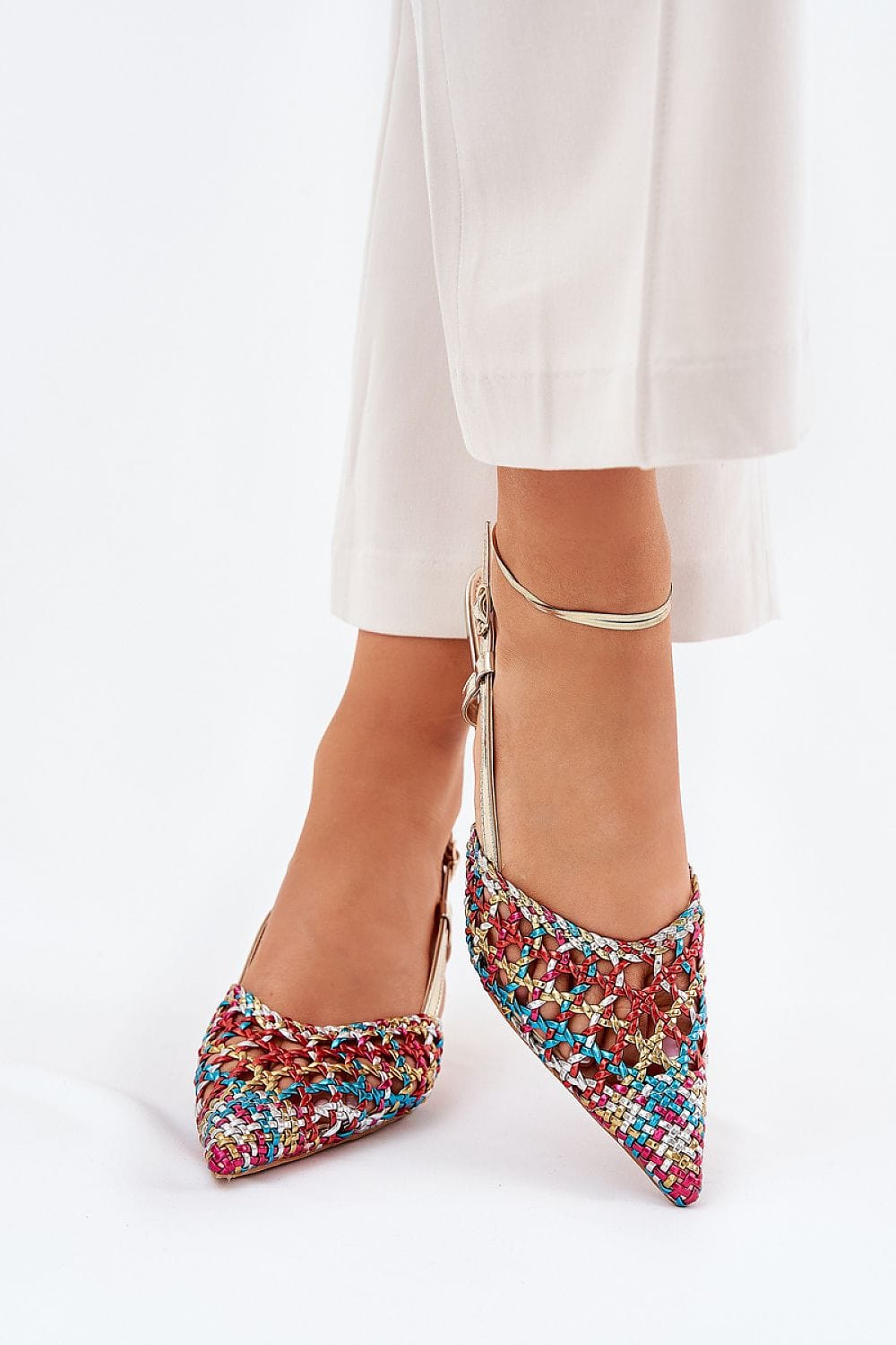 Women's Open Toe High Heels Buckle Strap - ShalayeFashion
