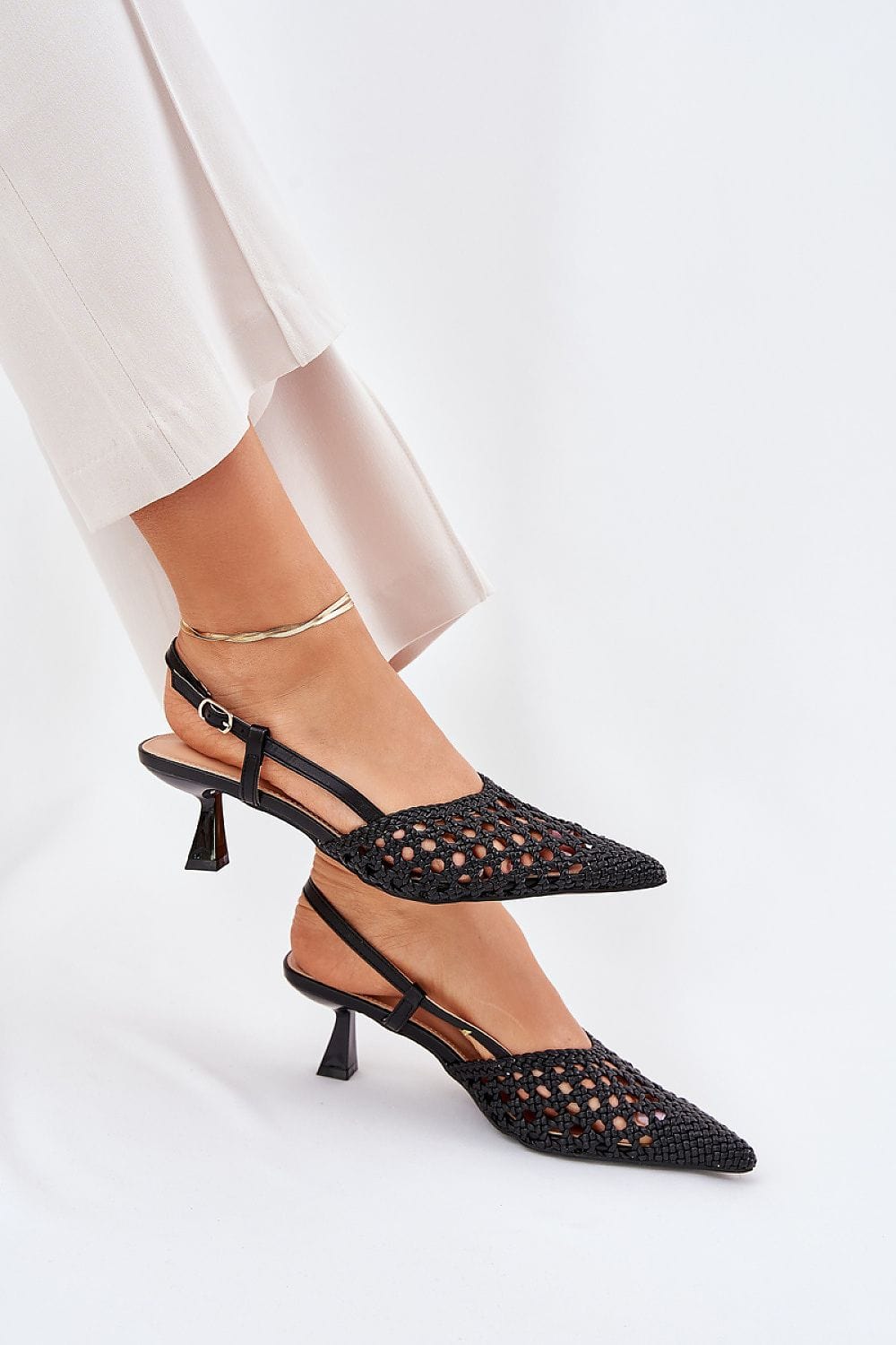Women's Open Toe High Heels Buckle Strap - ShalayeFashion