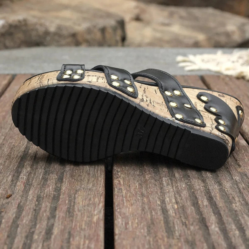 Women's Open Toe Wedge Sandals High - ShalayeFashion