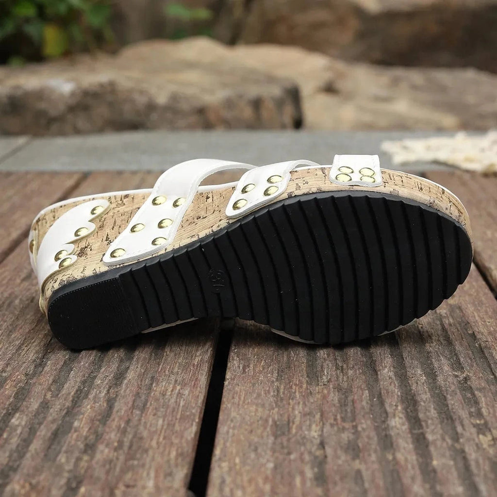 Women's Open Toe Wedge Sandals High - ShalayeFashion