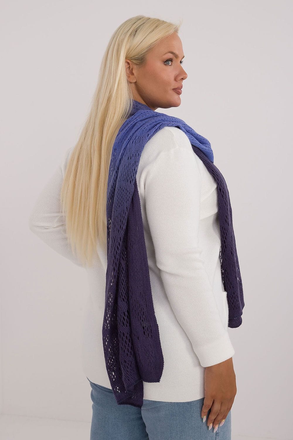 Women's Openwork Scarf Cotton Wool Long - ShalayeFashion