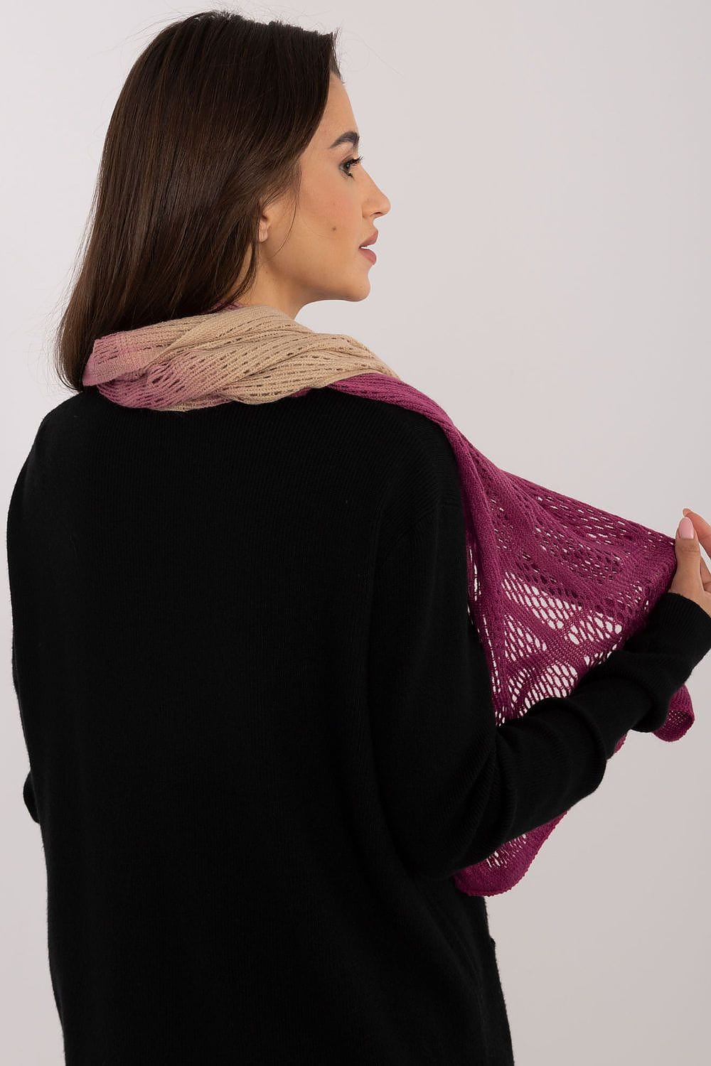 Women's Openwork Scarf Cotton Wool Long - ShalayeFashion