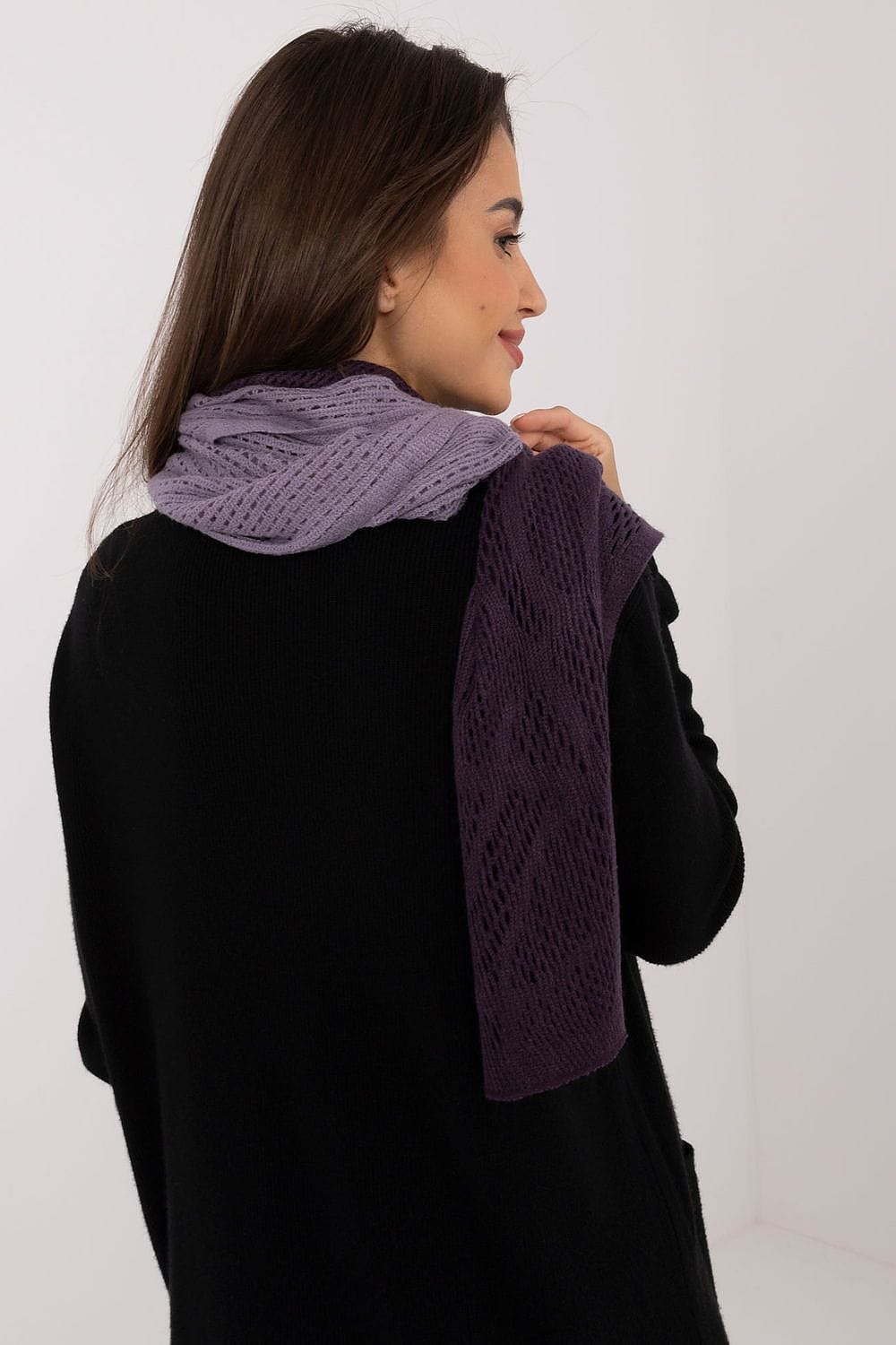 Women's Openwork Scarf Cotton Wool Long - ShalayeFashion