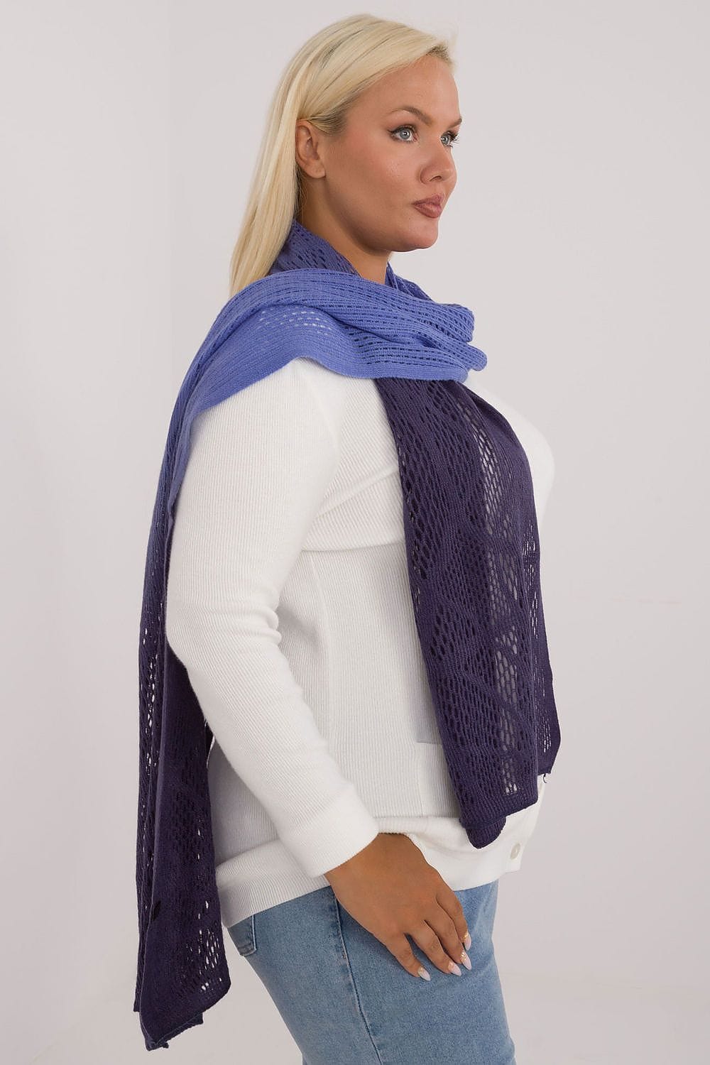 Women's Openwork Scarf Cotton Wool Long - ShalayeFashion