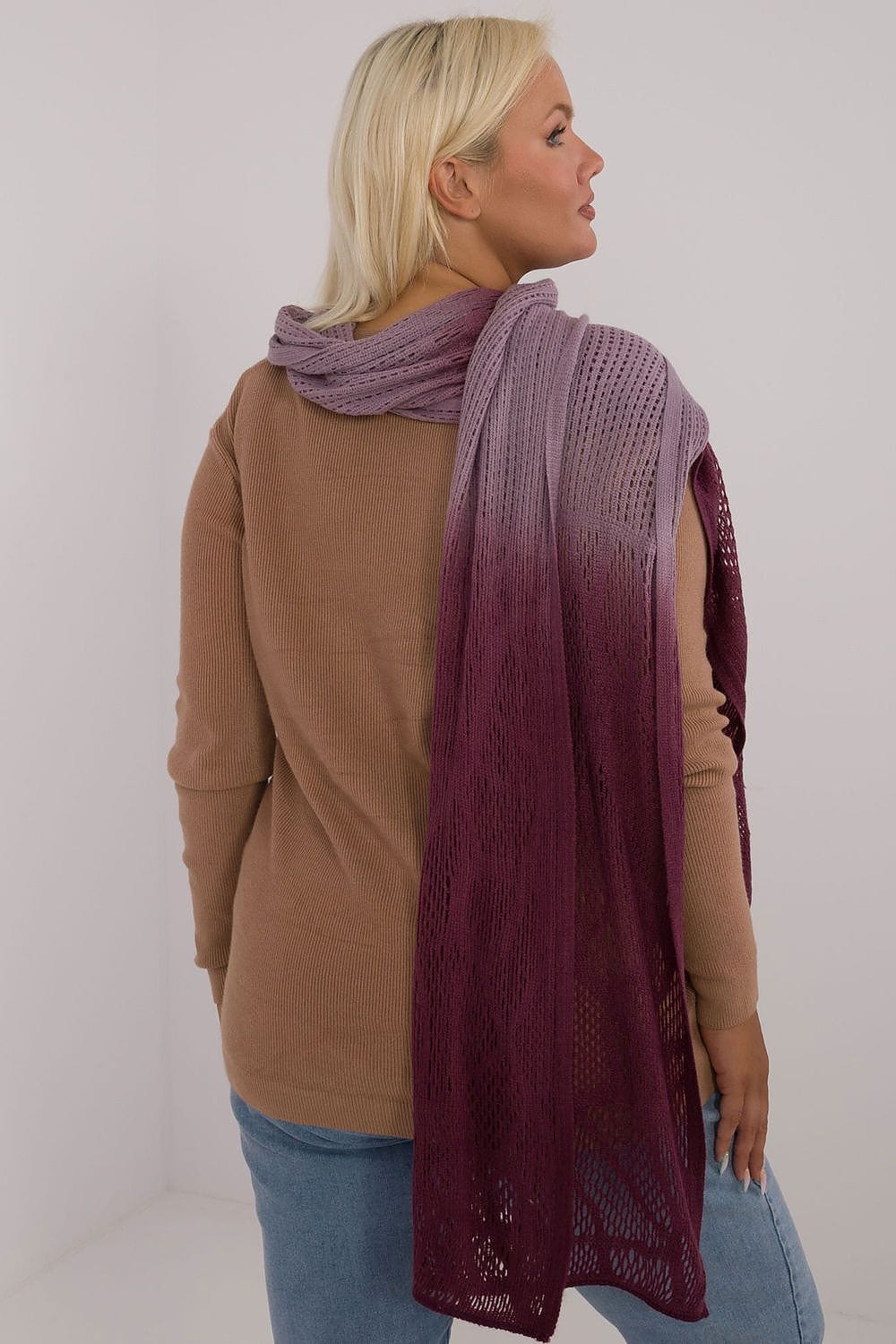 Women's Openwork Scarf Cotton Wool Long - ShalayeFashion
