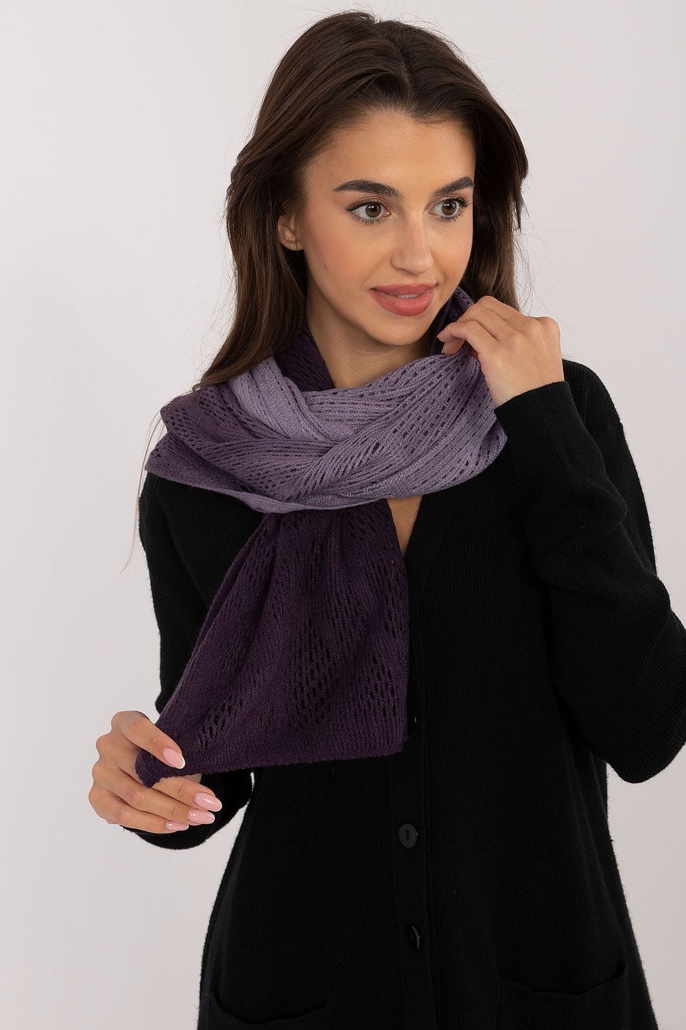 Women's Openwork Scarf Cotton Wool Long - ShalayeFashion