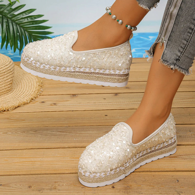 Women’s Platform Loafers Flat Shoes - ShalayeFashion