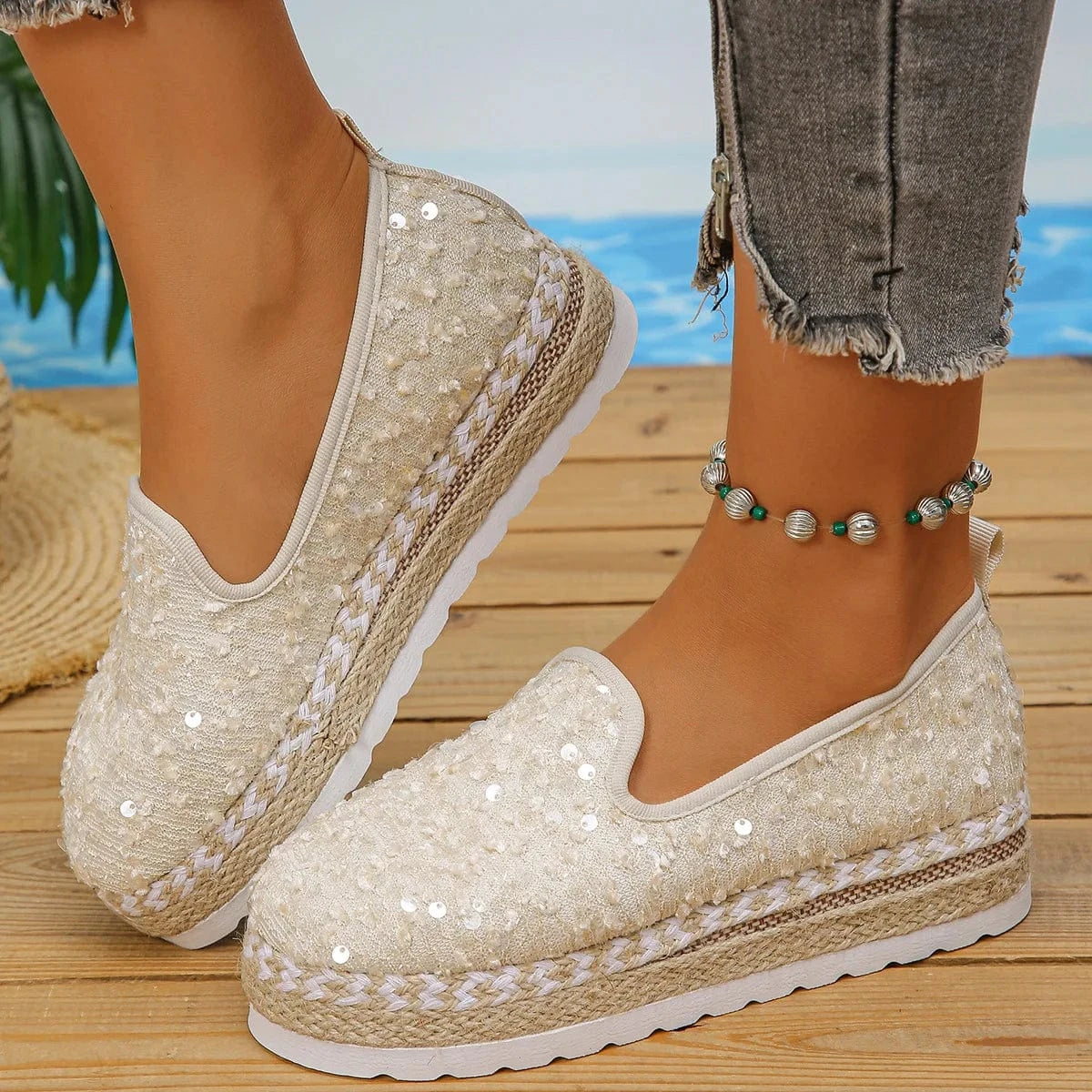 Women’s Platform Loafers Flat Shoes - ShalayeFashion