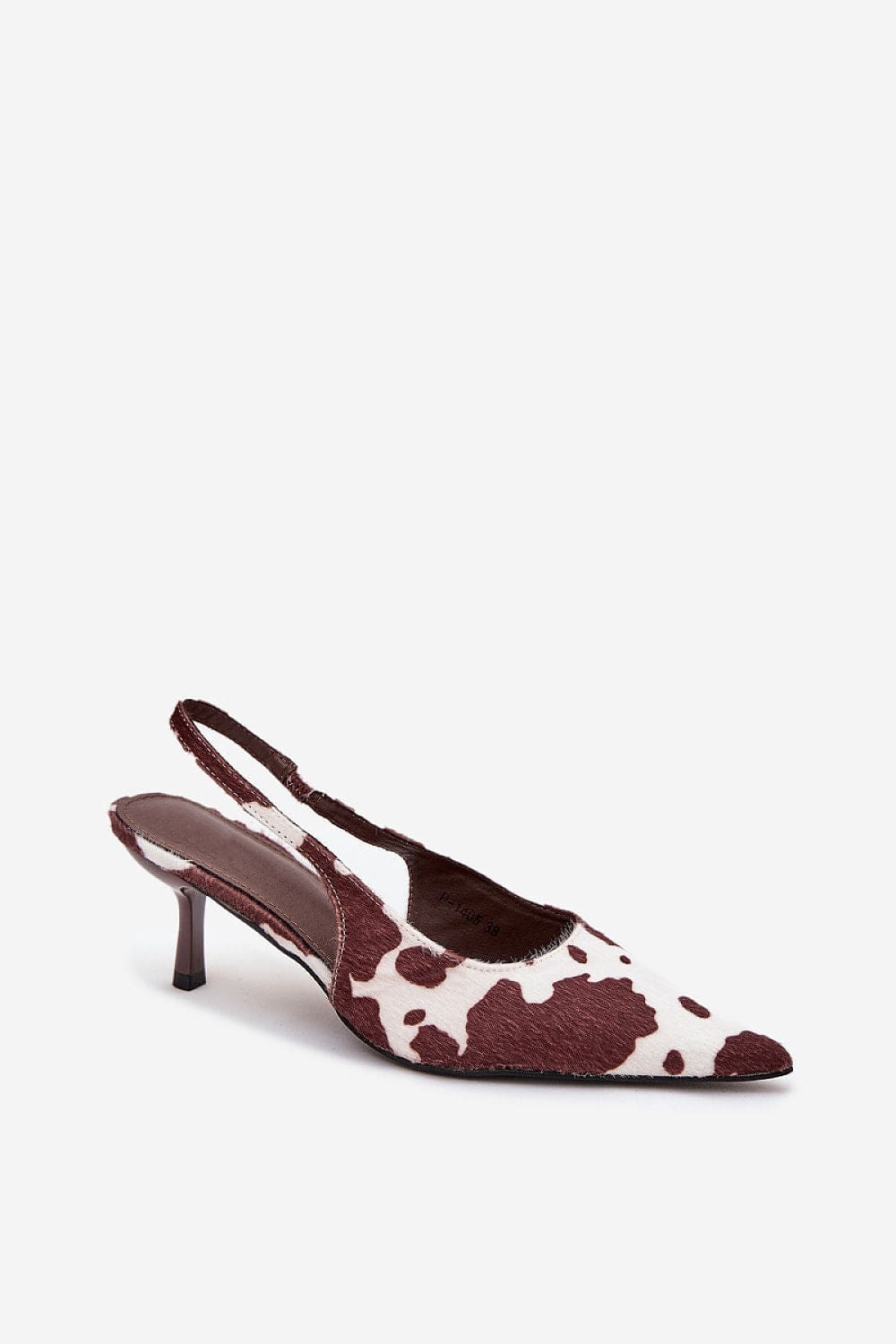 Women's Pointed Toe Pumps Open Heel Style - ShalayeFashion