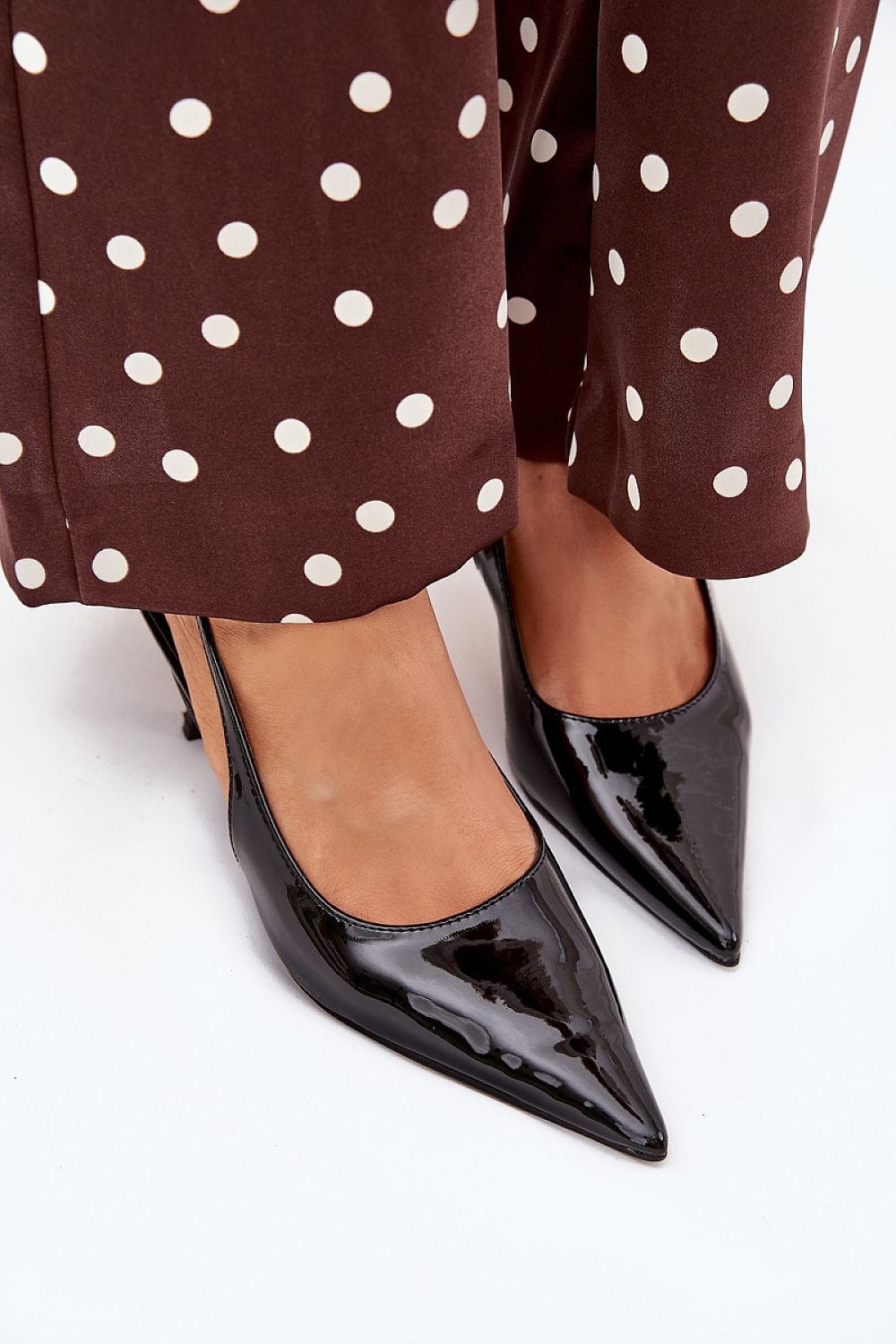 Women's Pointed Toe Pumps Open Heel Style - ShalayeFashion
