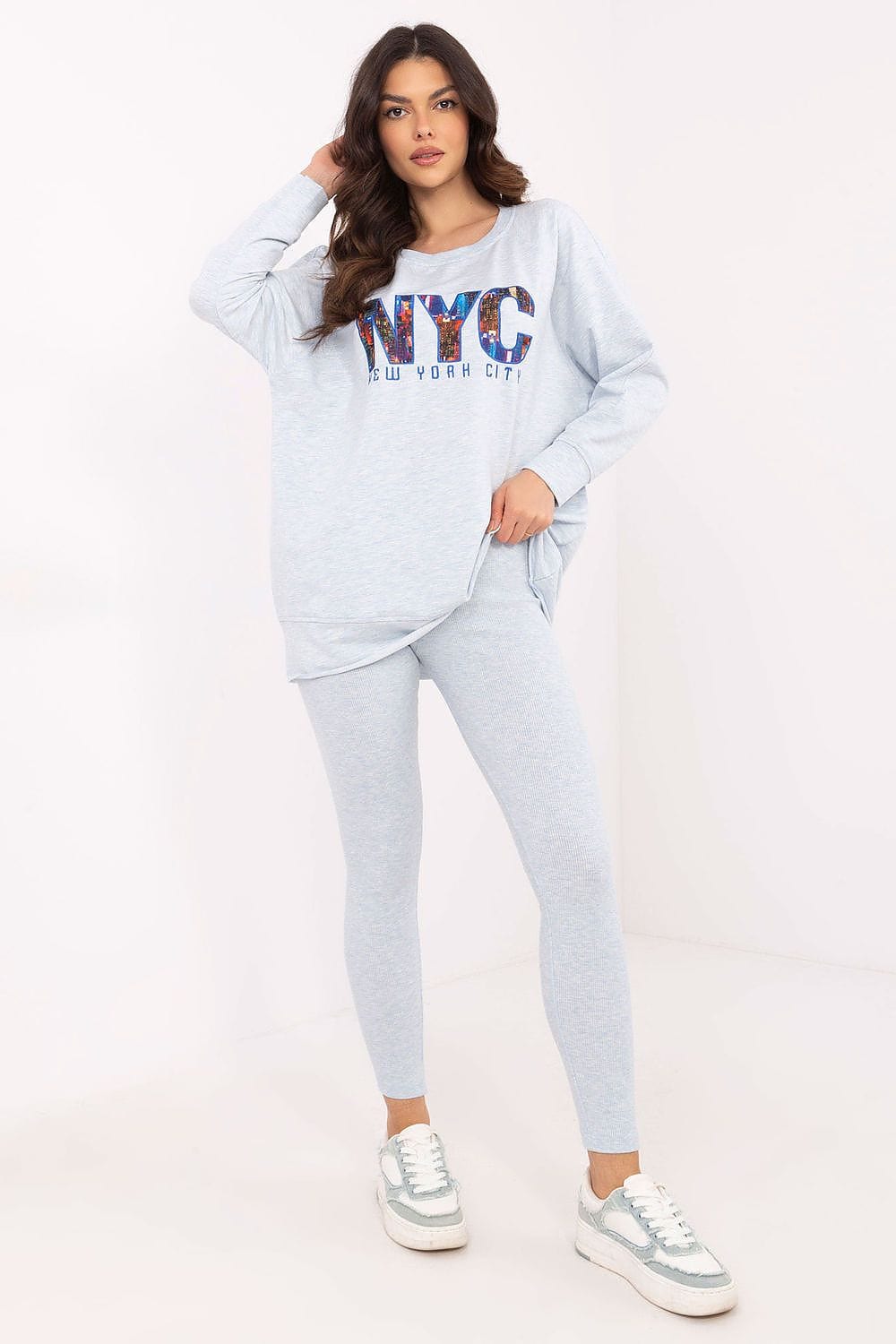 Women’s Printed Sweatshirt Leggings Set - ShalayeFashion