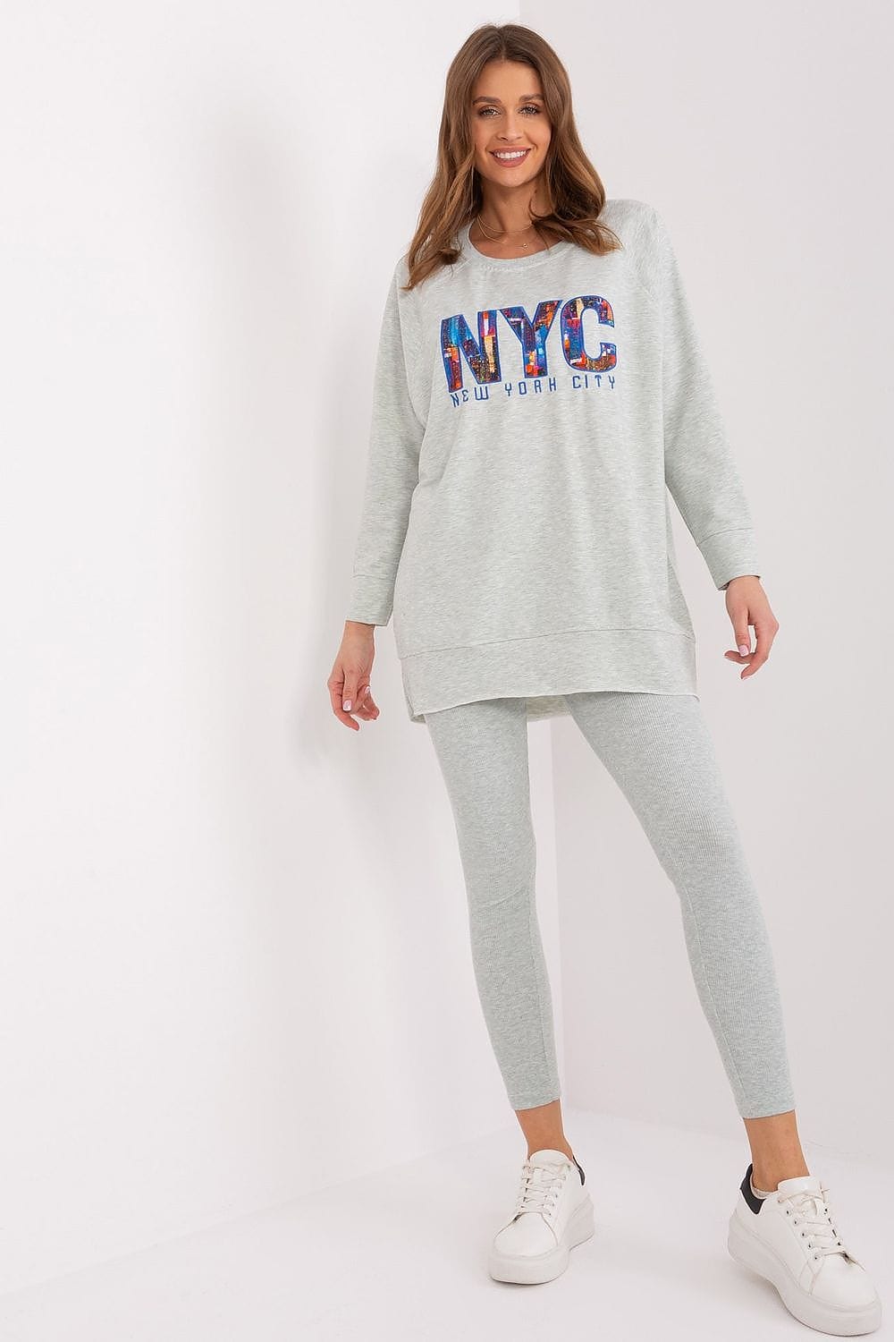 Women’s Printed Sweatshirt Leggings Set - ShalayeFashion
