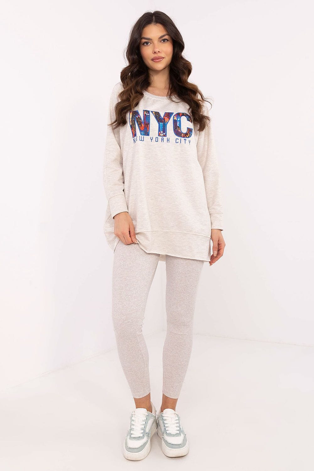Women’s Printed Sweatshirt Leggings Set - ShalayeFashion