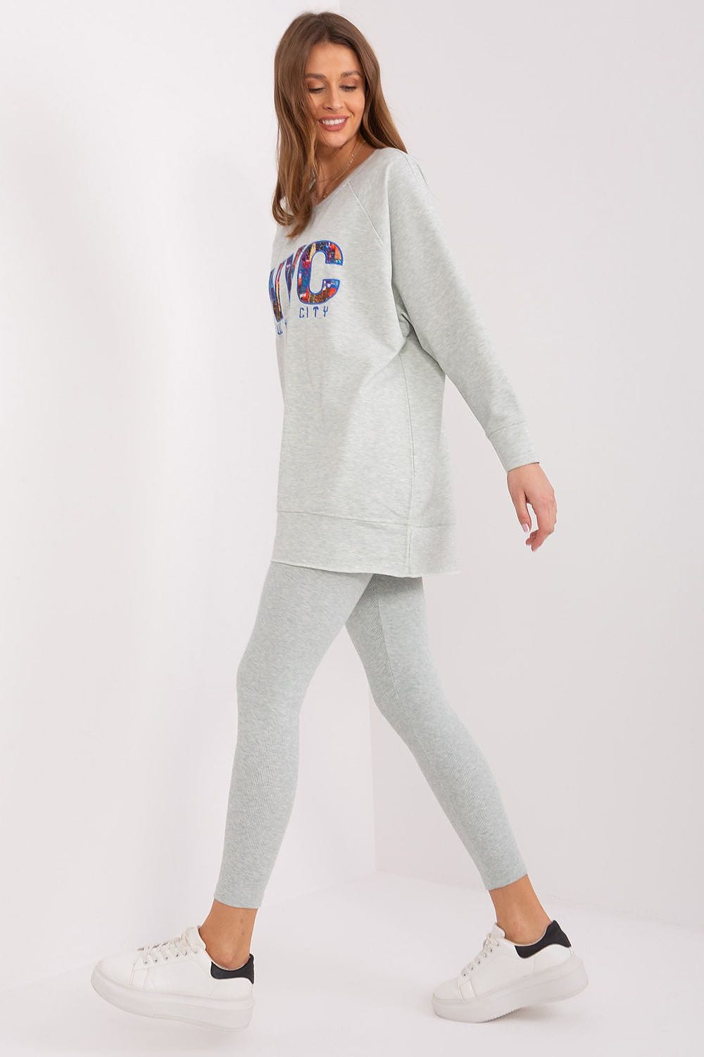 Women’s Printed Sweatshirt Leggings Set - ShalayeFashion