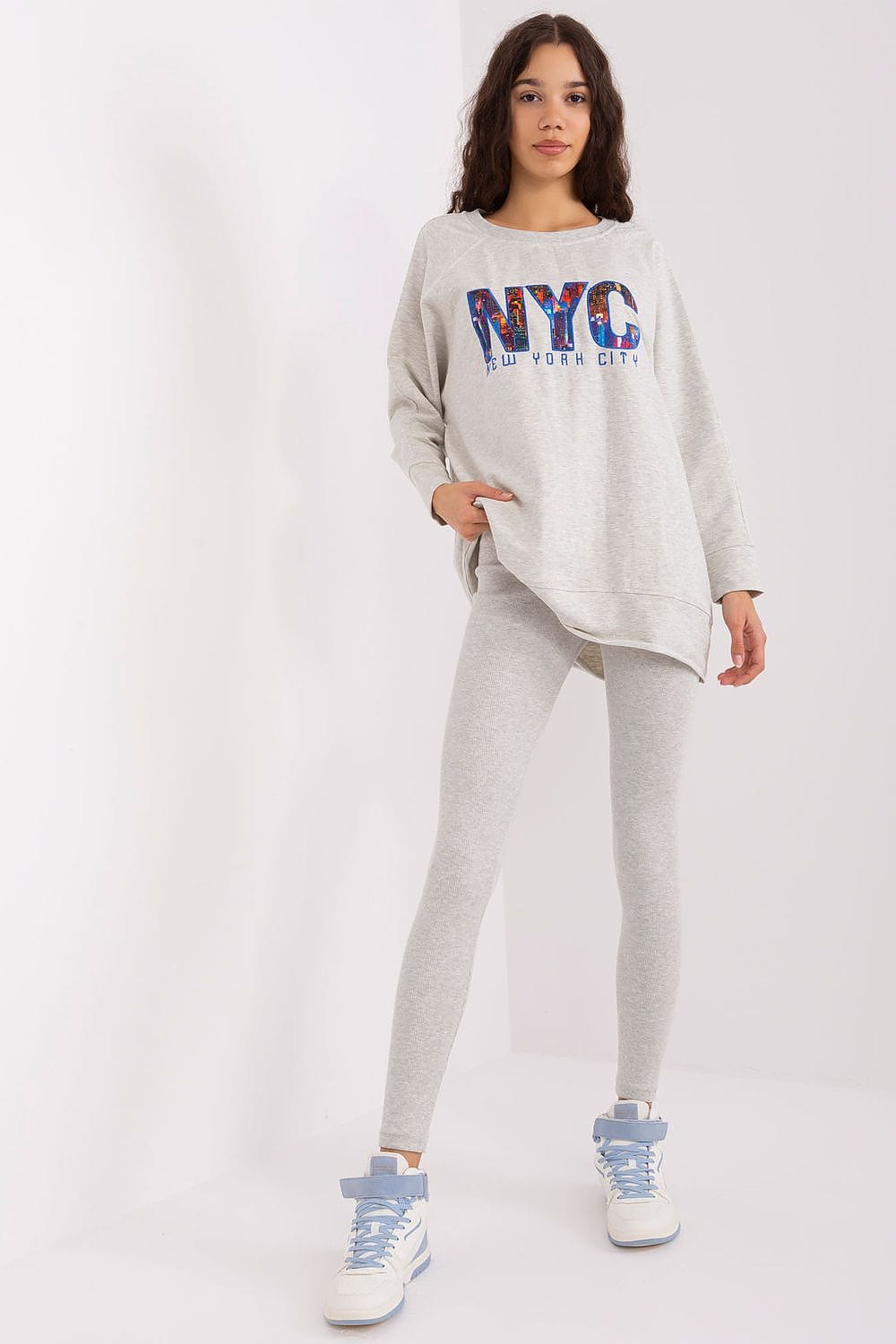 Women’s Printed Sweatshirt Leggings Set - ShalayeFashion