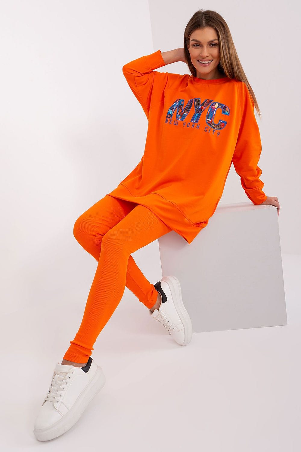 Women’s Printed Sweatshirt Leggings Set - ShalayeFashion