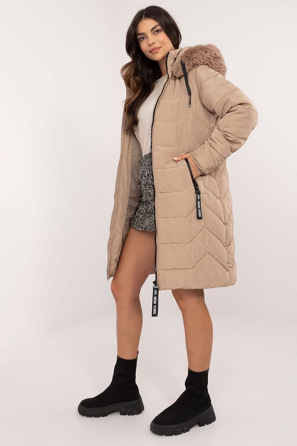 Women’s Quilted Urban Down Jacket - ShalayeFashion