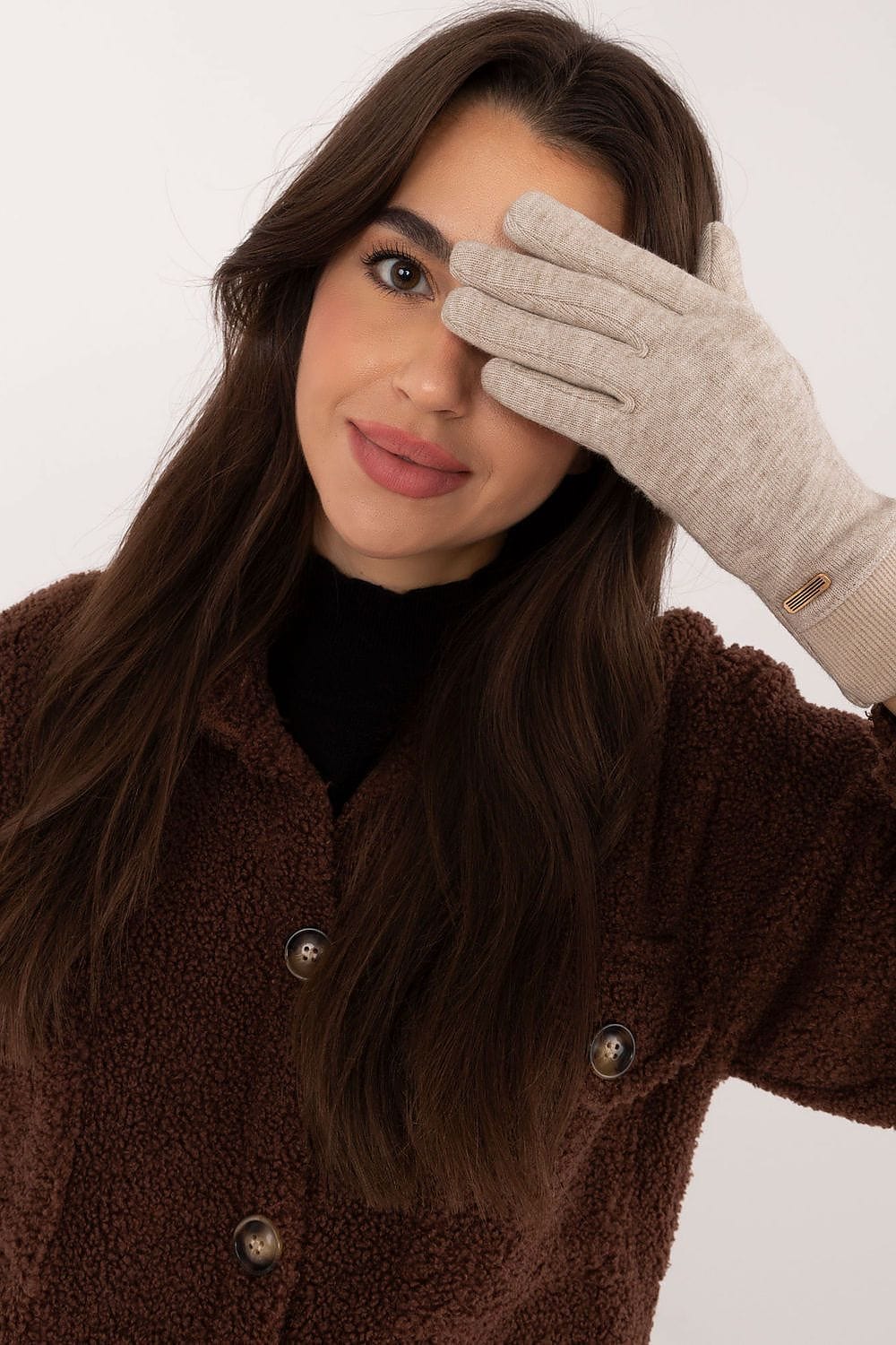 Women's Ribbed Touchscreen Gloves Winter - ShalayeFashion