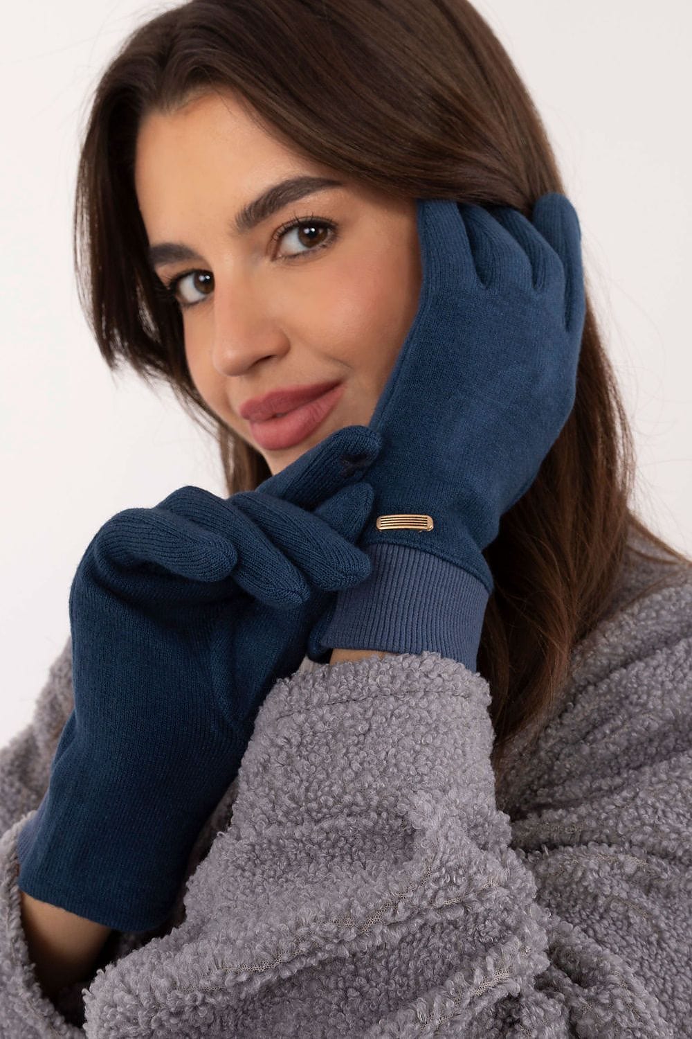 Women's Ribbed Touchscreen Gloves Winter - ShalayeFashion