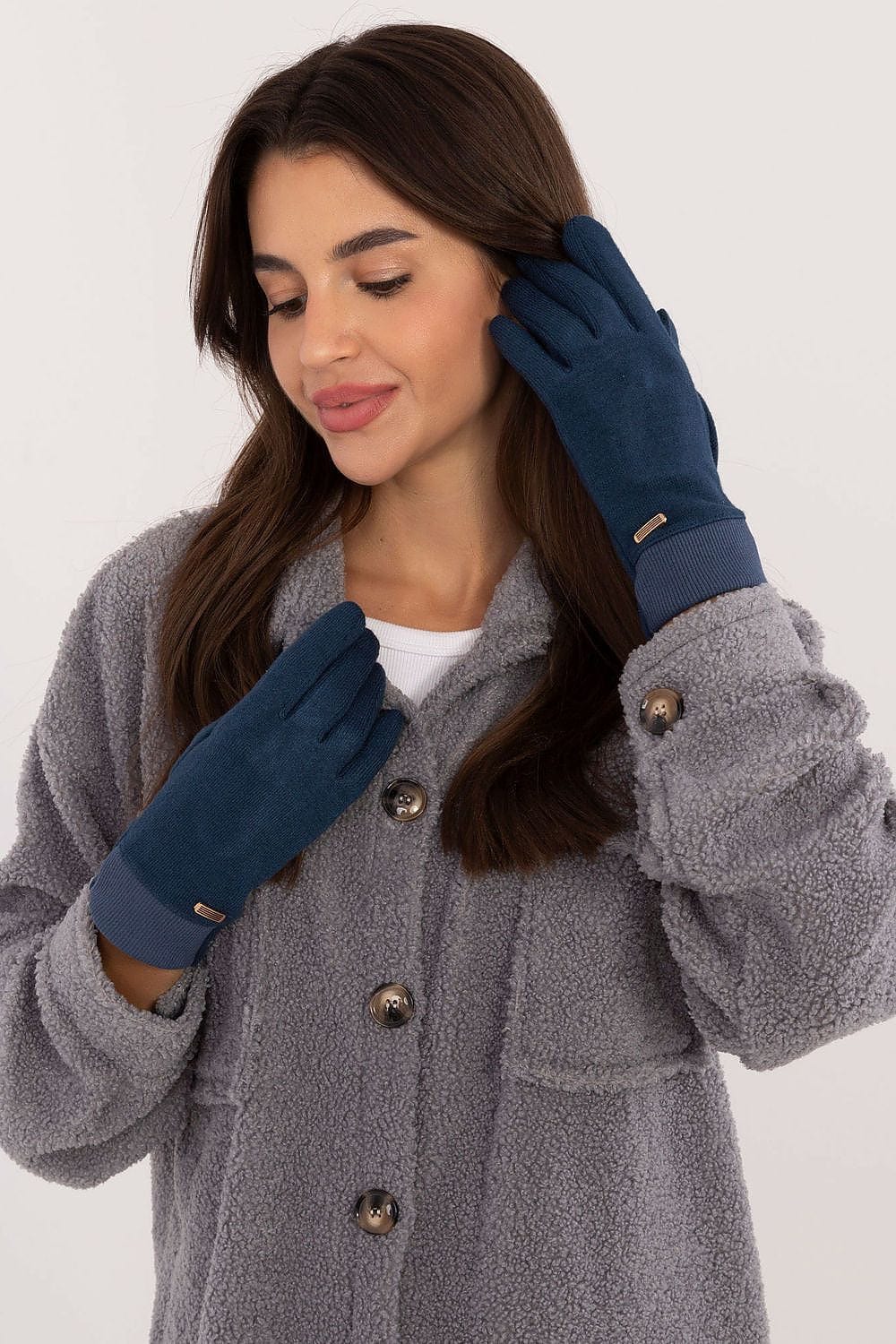 Women's Ribbed Touchscreen Gloves Winter - ShalayeFashion