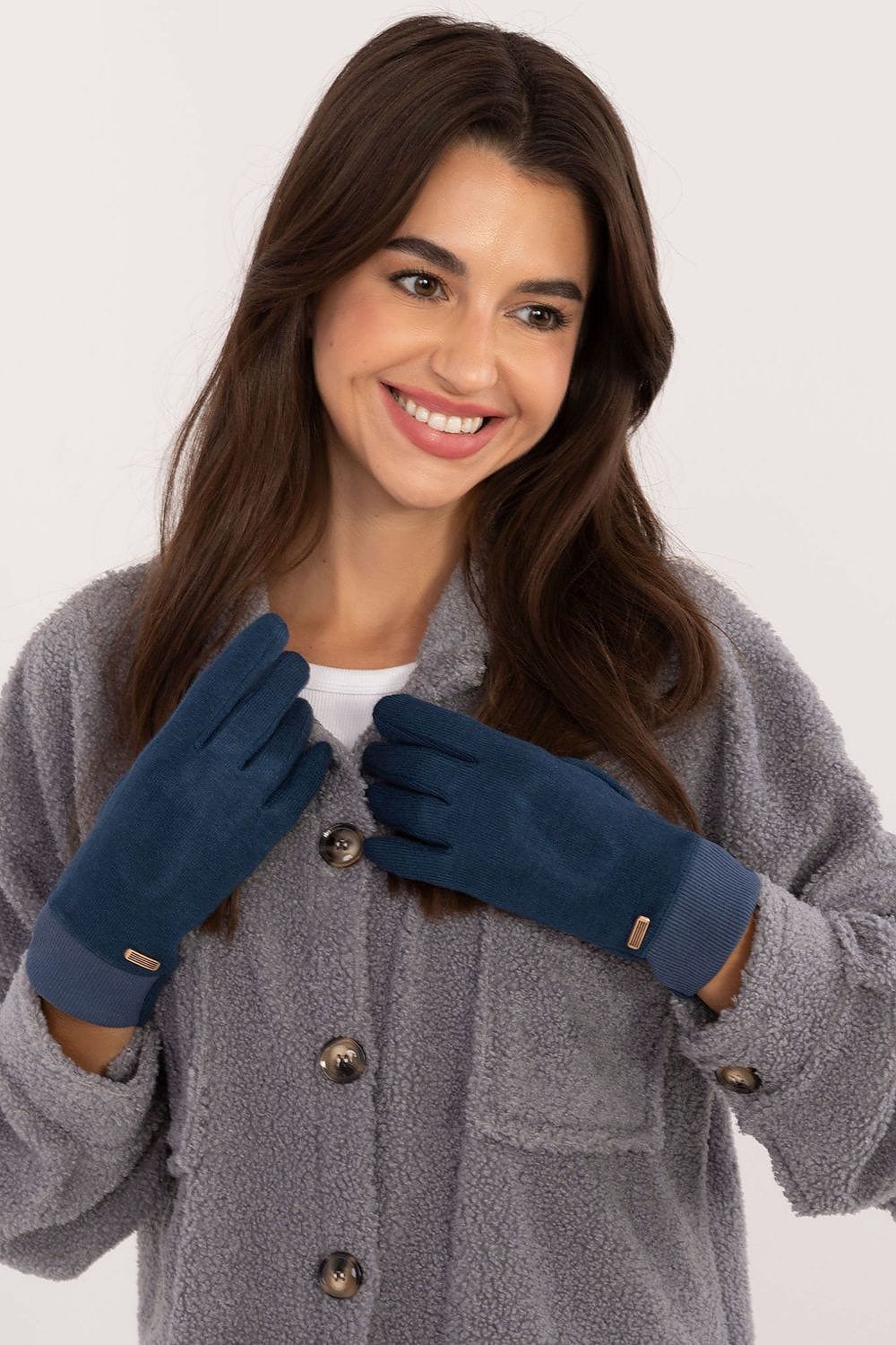 Women's Ribbed Touchscreen Gloves Winter - ShalayeFashion