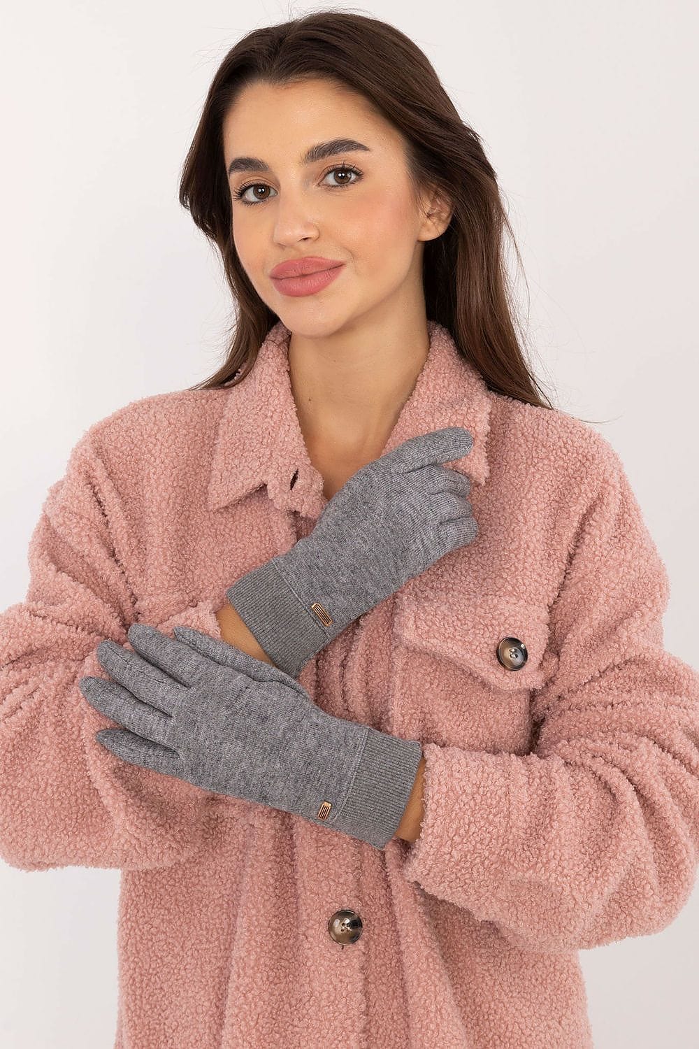 Women's Ribbed Touchscreen Gloves Winter - ShalayeFashion