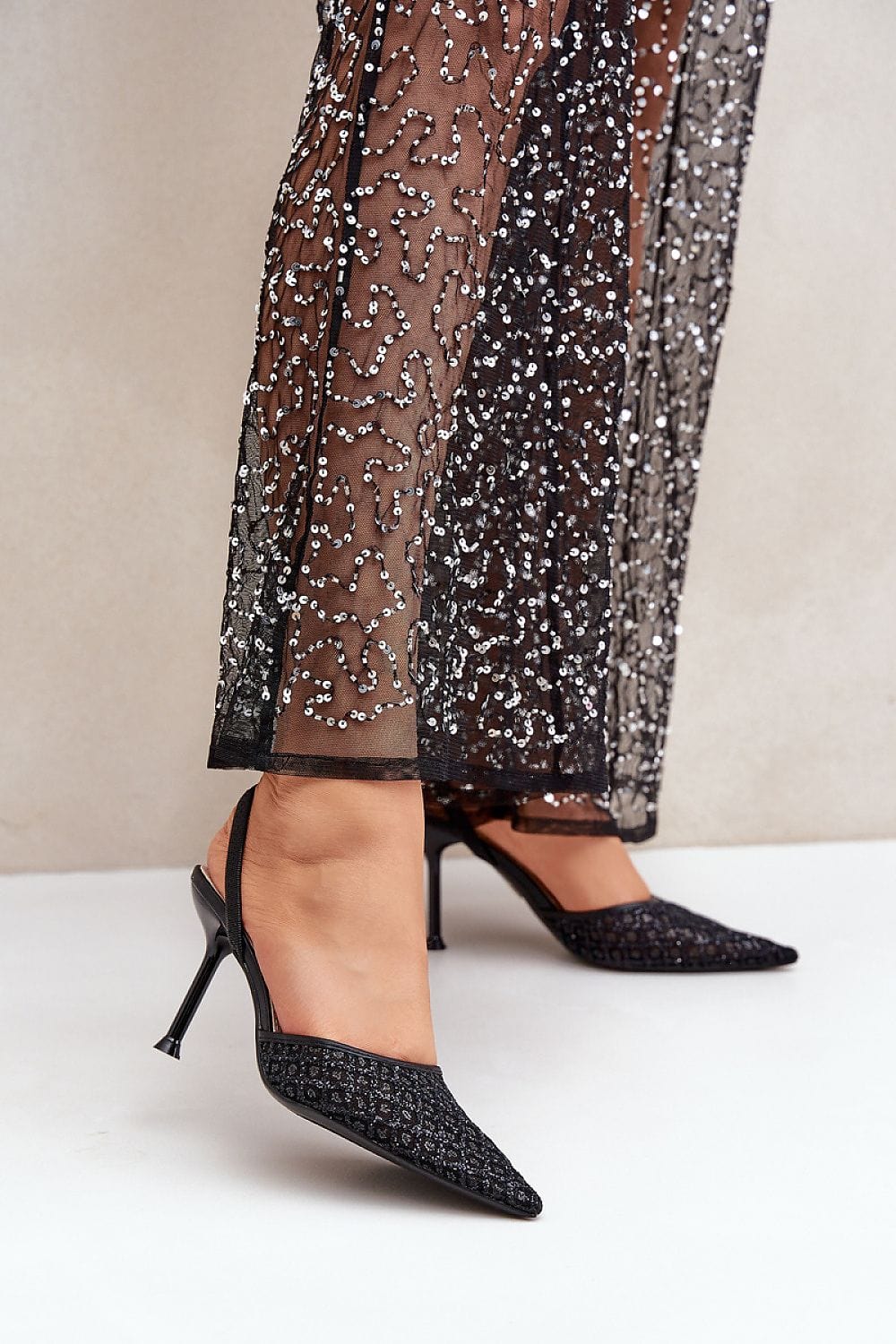 Women's Sequin High Heels Glittering - ShalayeFashion