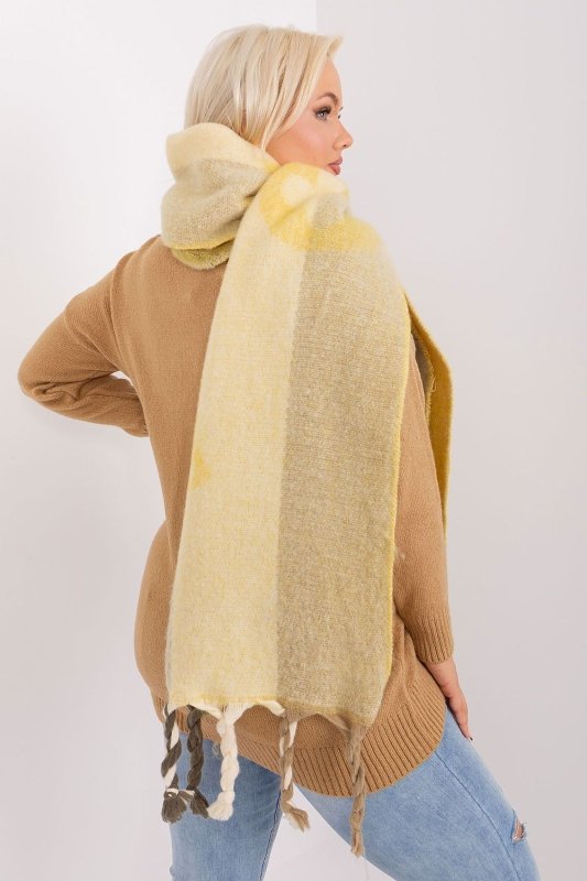 Women's Striped Pattern Scarf Tassels - ShalayeFashion