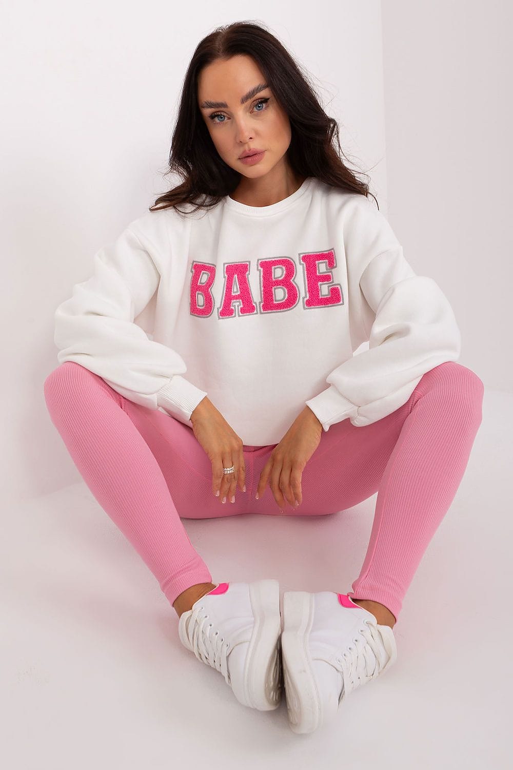 Women’s Textured Printed Sweatshirt - ShalayeFashion