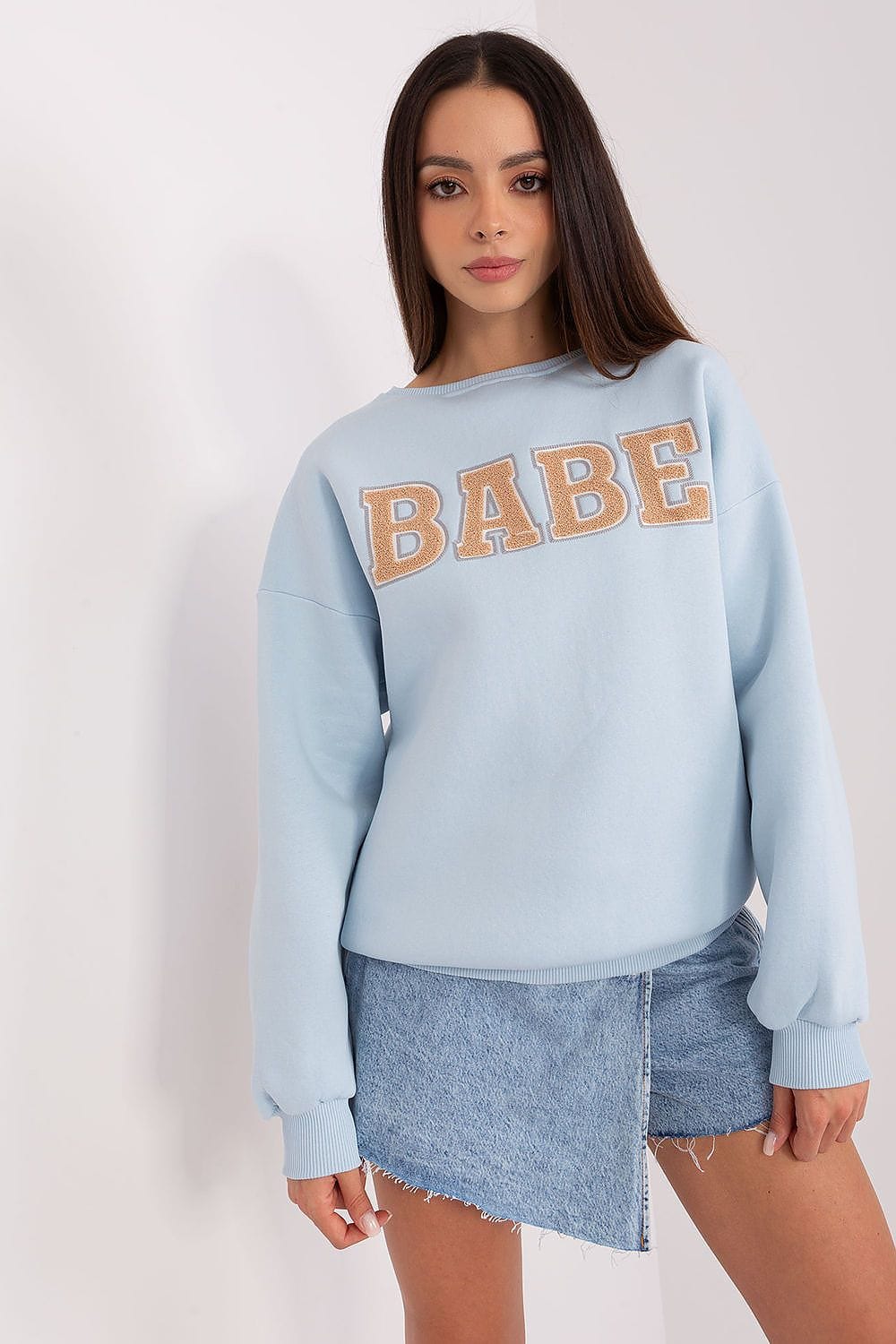 Women’s Textured Printed Sweatshirt - ShalayeFashion