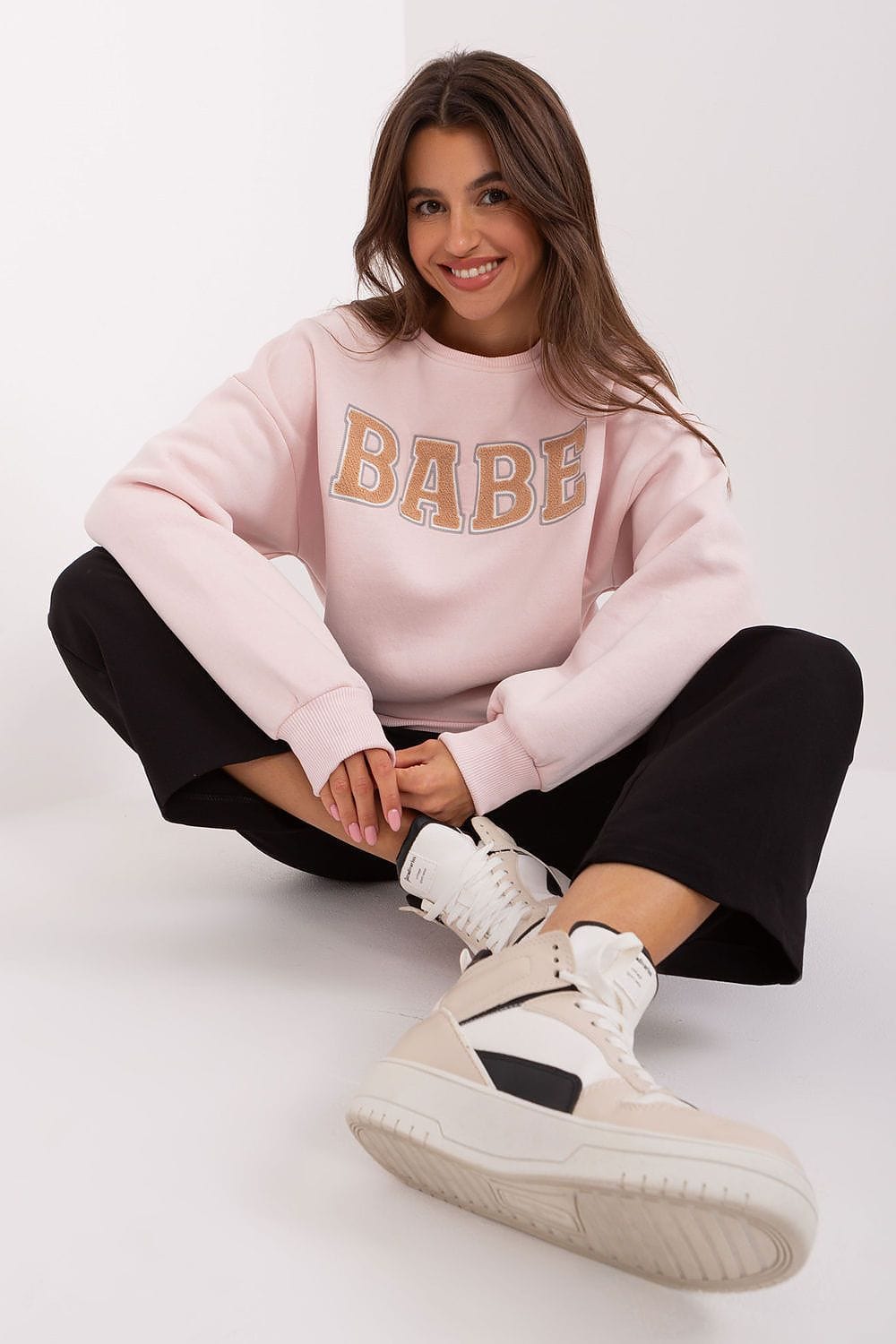 Women’s Textured Printed Sweatshirt - ShalayeFashion
