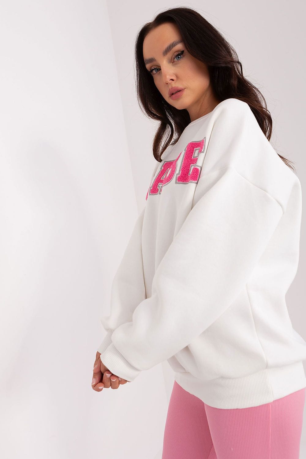 Women’s Textured Printed Sweatshirt - ShalayeFashion