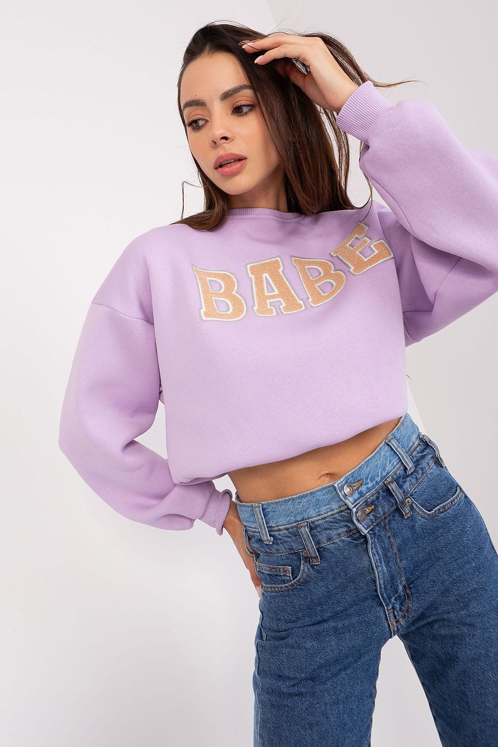 Women’s Textured Printed Sweatshirt - ShalayeFashion