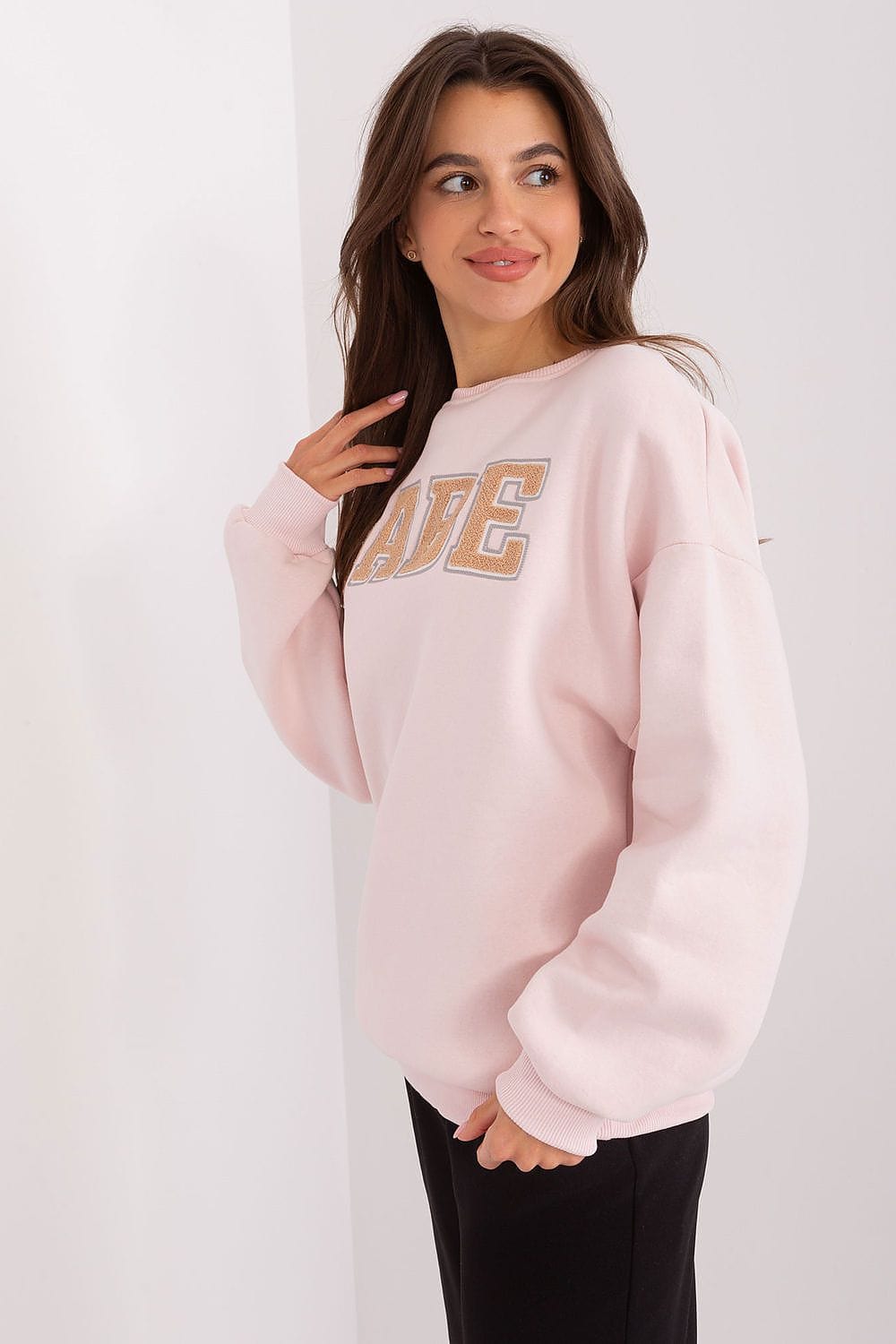 Women’s Textured Printed Sweatshirt - ShalayeFashion