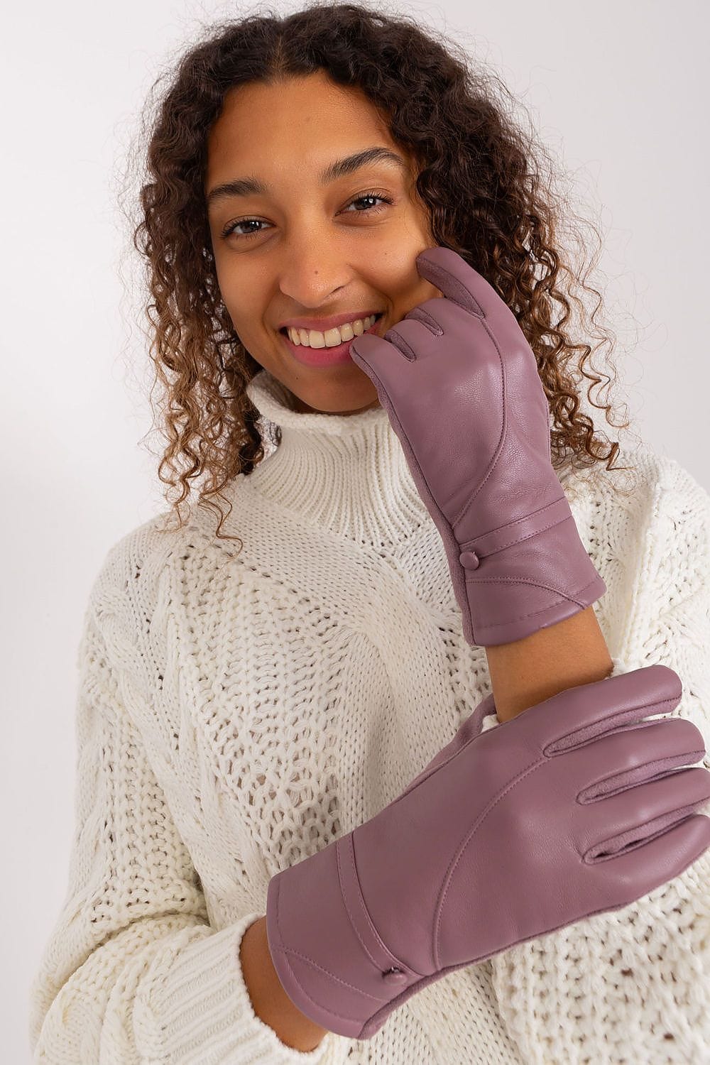 Women's Touchscreen Gloves Decorative Straps - ShalayeFashion