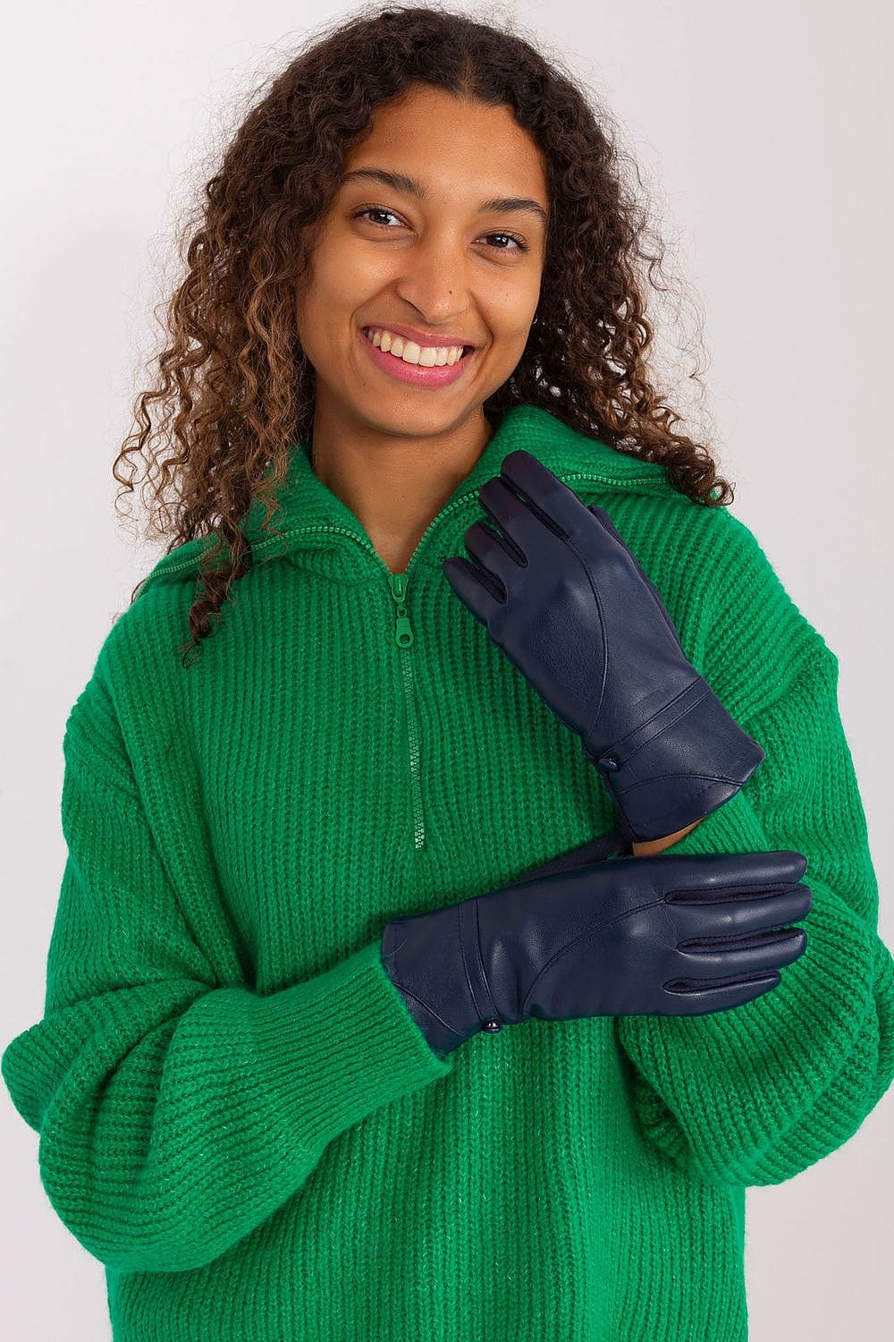 Women's Touchscreen Gloves Decorative Straps - ShalayeFashion
