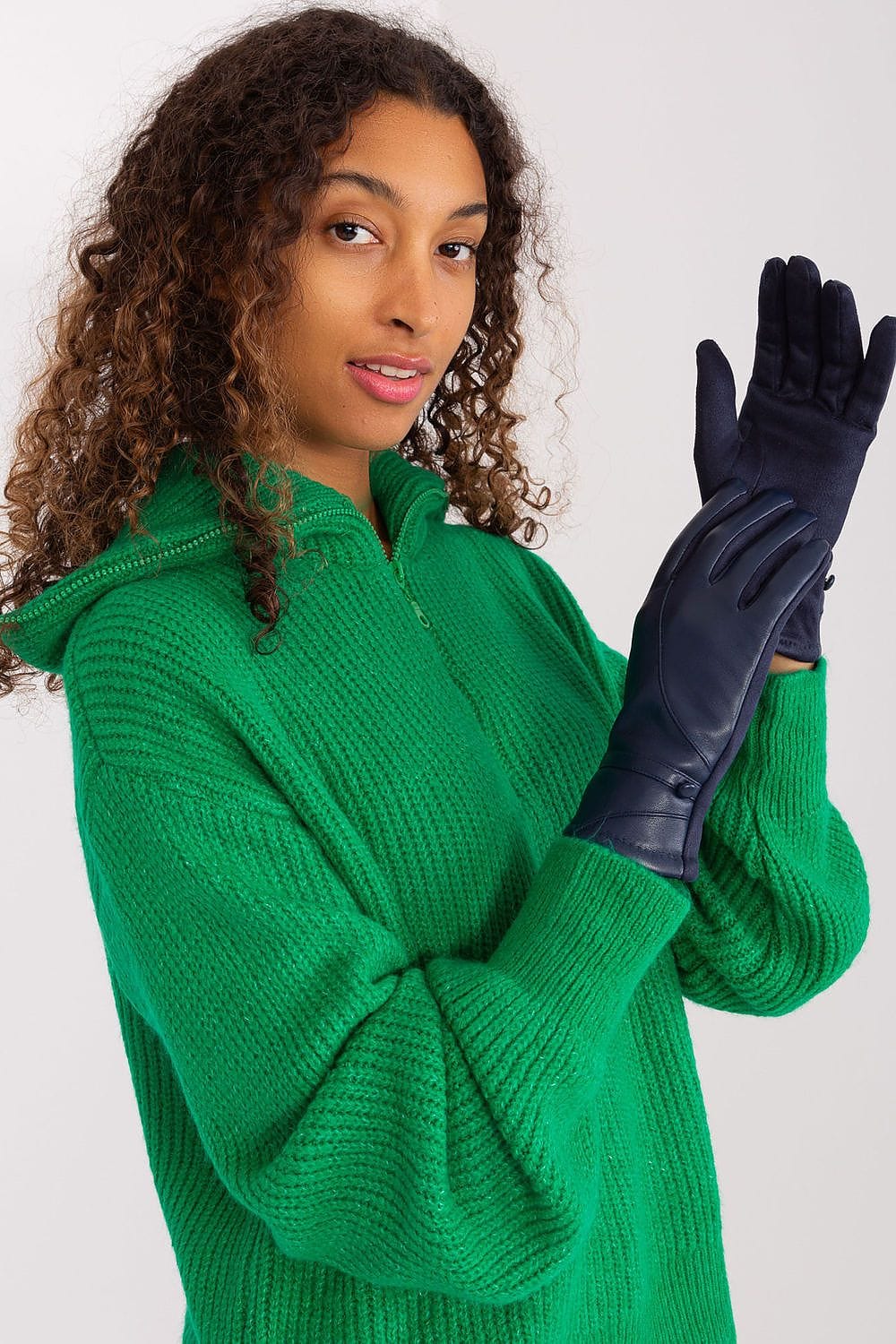 Women's Touchscreen Gloves Decorative Straps - ShalayeFashion