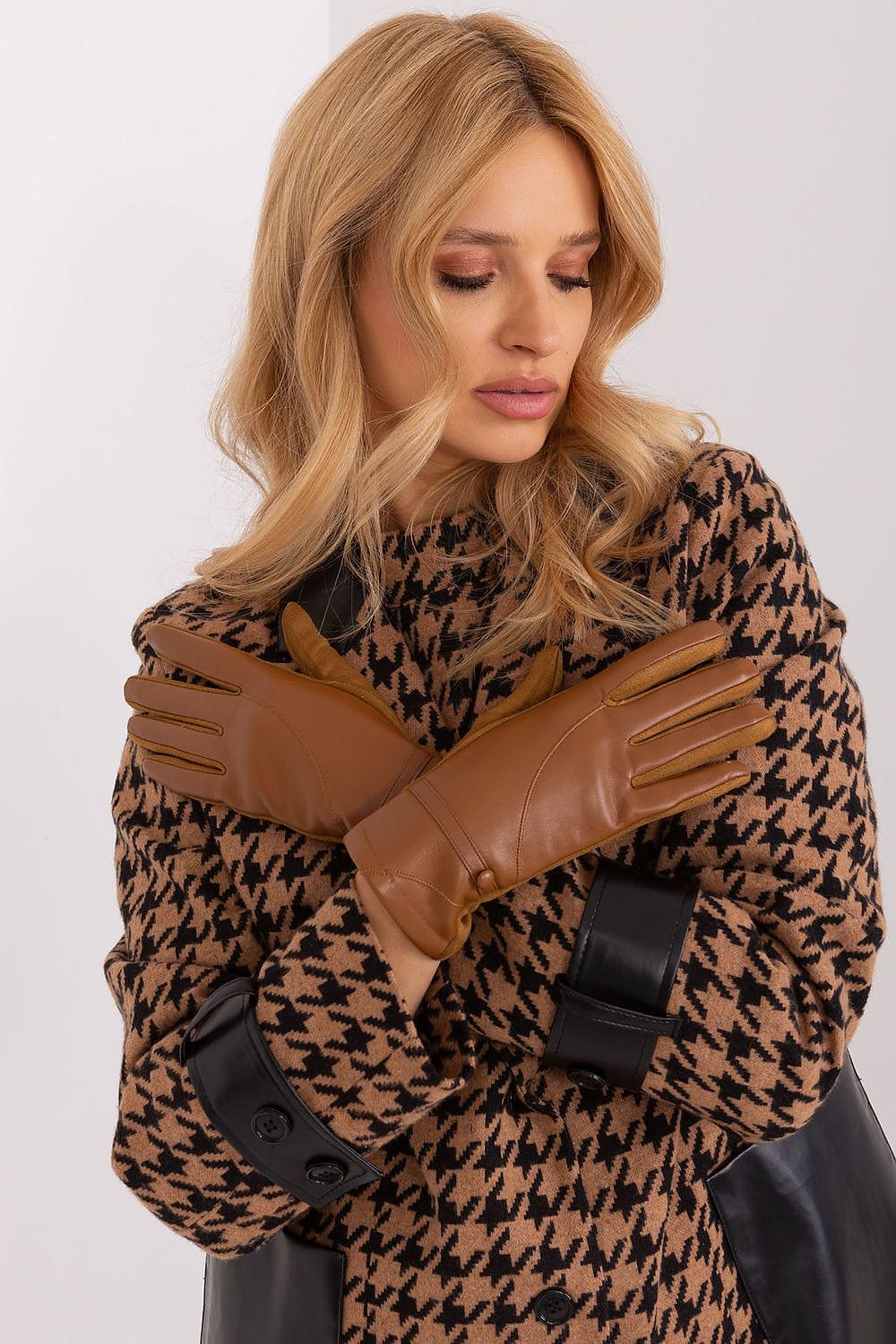 Women's Touchscreen Gloves Decorative Straps - ShalayeFashion