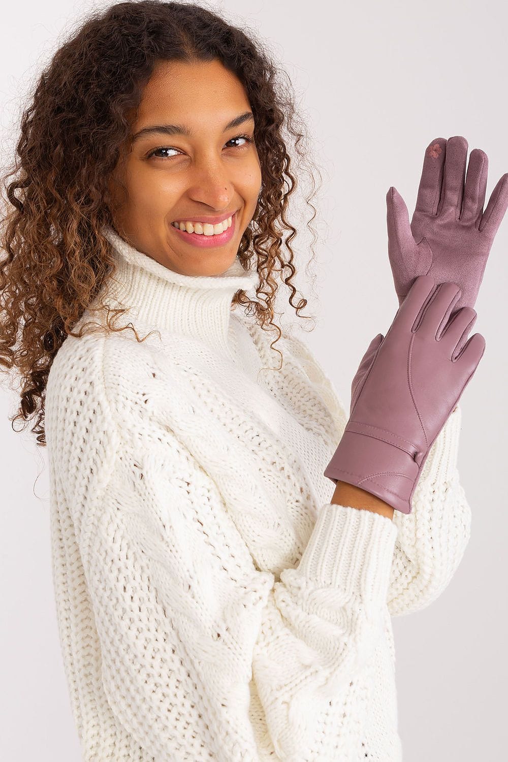 Women's Touchscreen Gloves Decorative Straps - ShalayeFashion