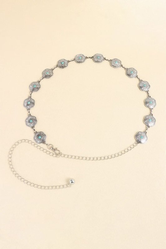Women's Vintage Turquoise Statement Belt - ShalayeFashion