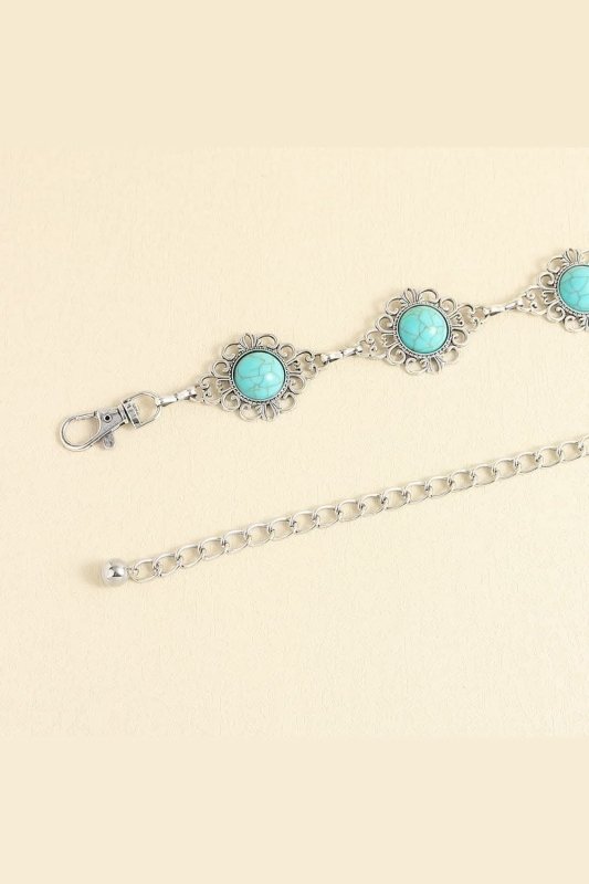 Women's Vintage Turquoise Statement Belt - ShalayeFashion