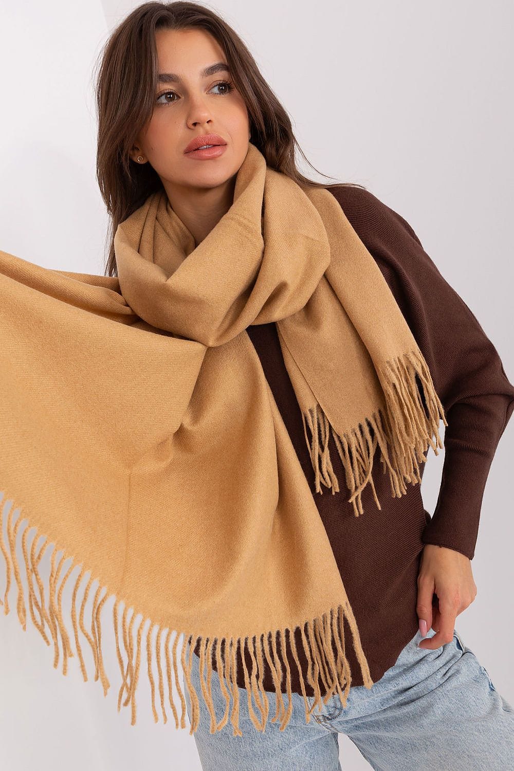 Women's Warm Long Scarf Tassels 196cm - ShalayeFashion