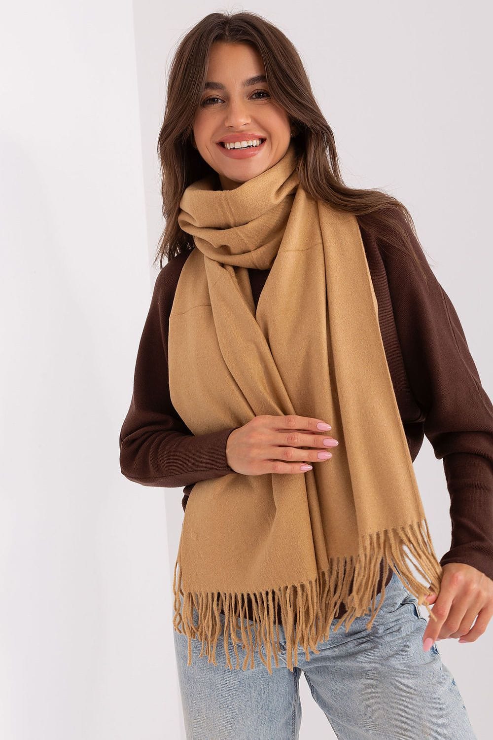 Women's Warm Long Scarf Tassels 196cm - ShalayeFashion