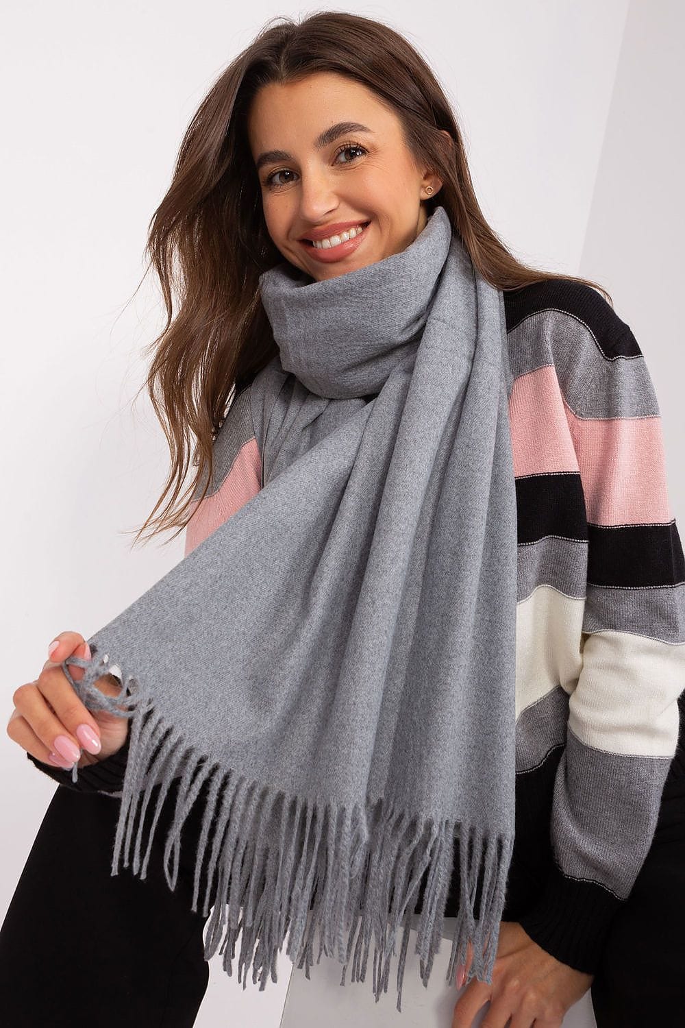 Women's Warm Long Scarf Tassels 196cm - ShalayeFashion